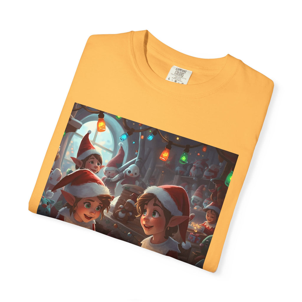 Festive Christmas Elf T-Shirt, Holiday Gift, Unisex Tee, Seasonal Wear, Family Celebration, Santa Theme