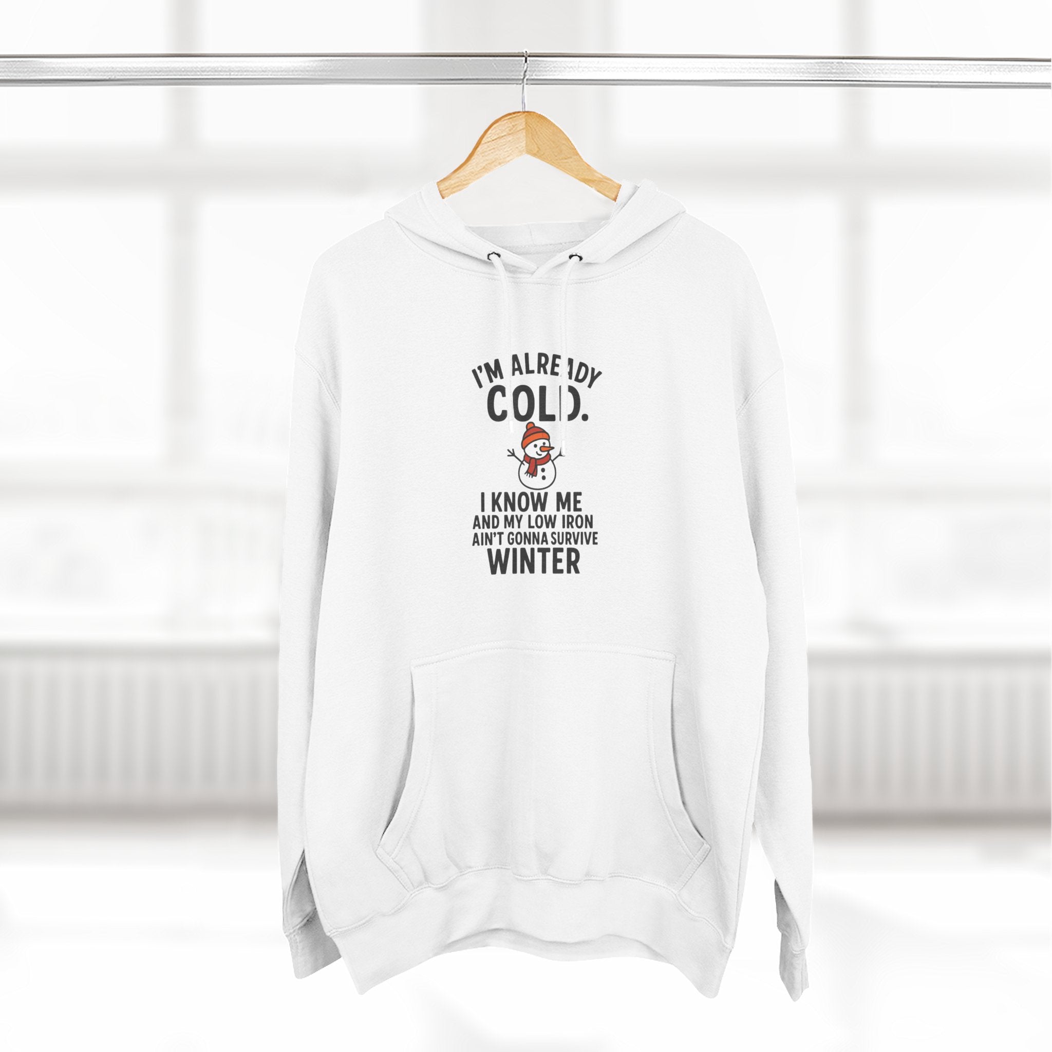 Cozy Winter Fleece Hoodie - "I'm Already Cold"