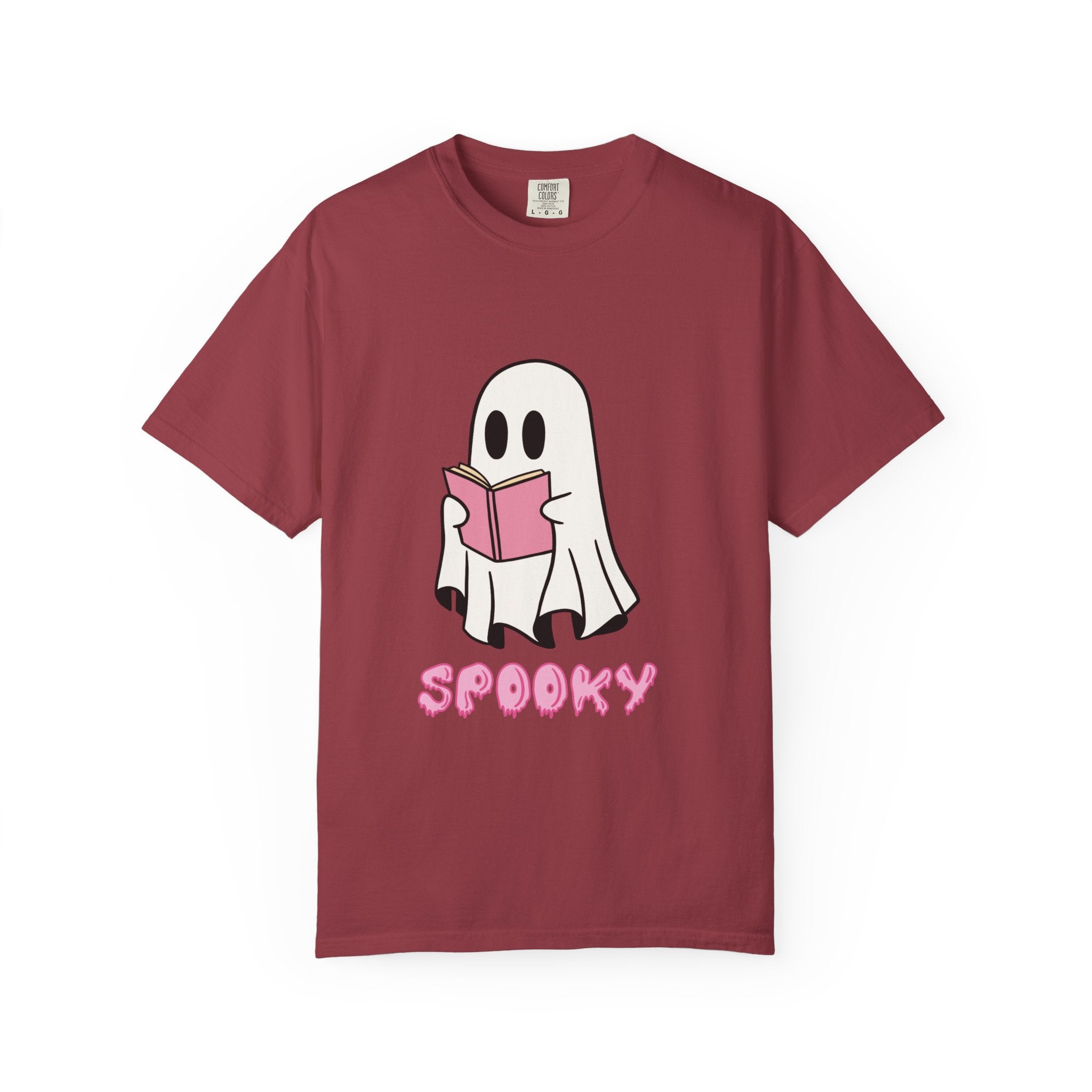 Spooky Ghost Reading T-Shirt | Unisex Halloween Tee, Cute Horror Gift, Cozy Casual Wear, Literary Costume Party, Ghost Lover Shirt