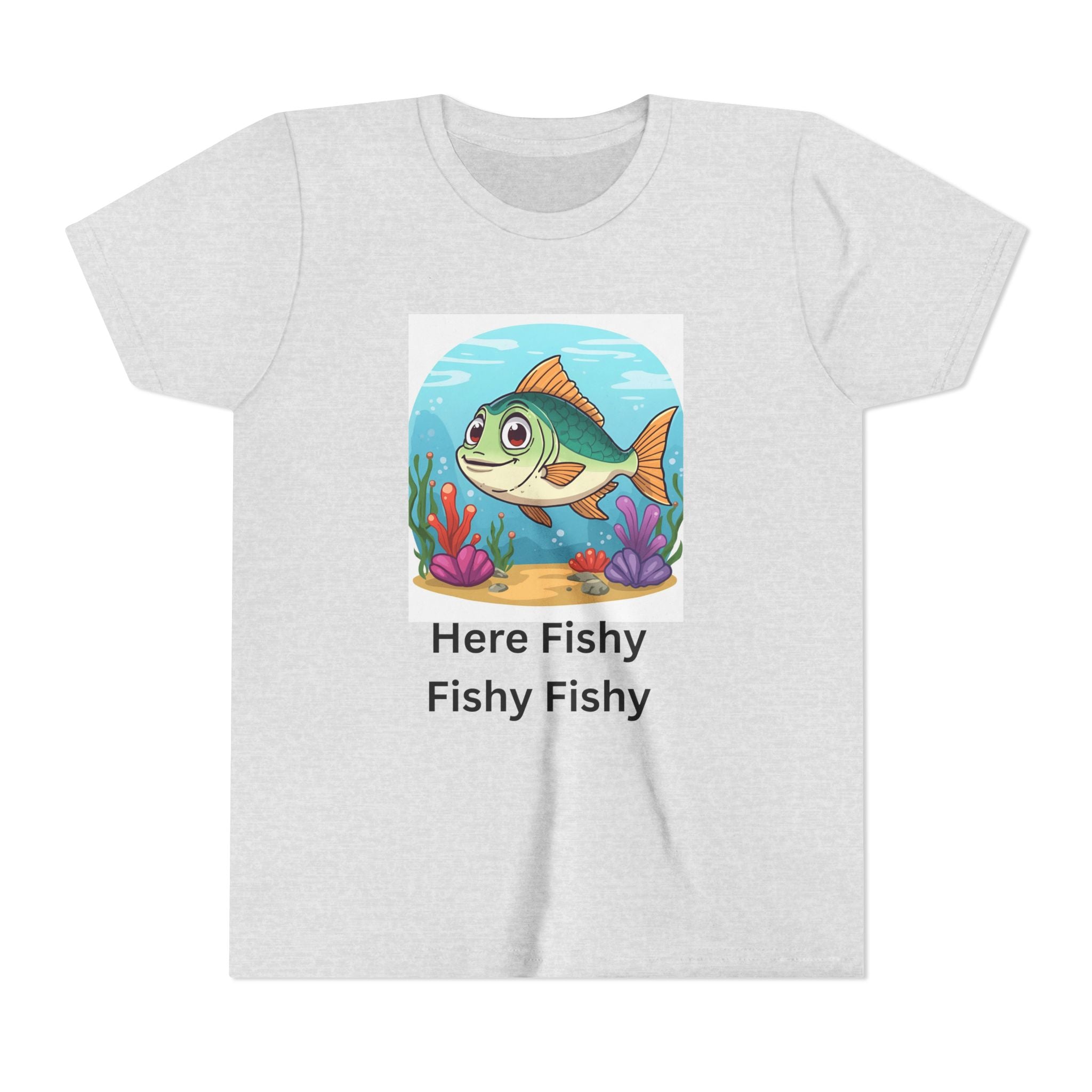 Here Fishy Fishy Fishy Youth Short Sleeve Tee