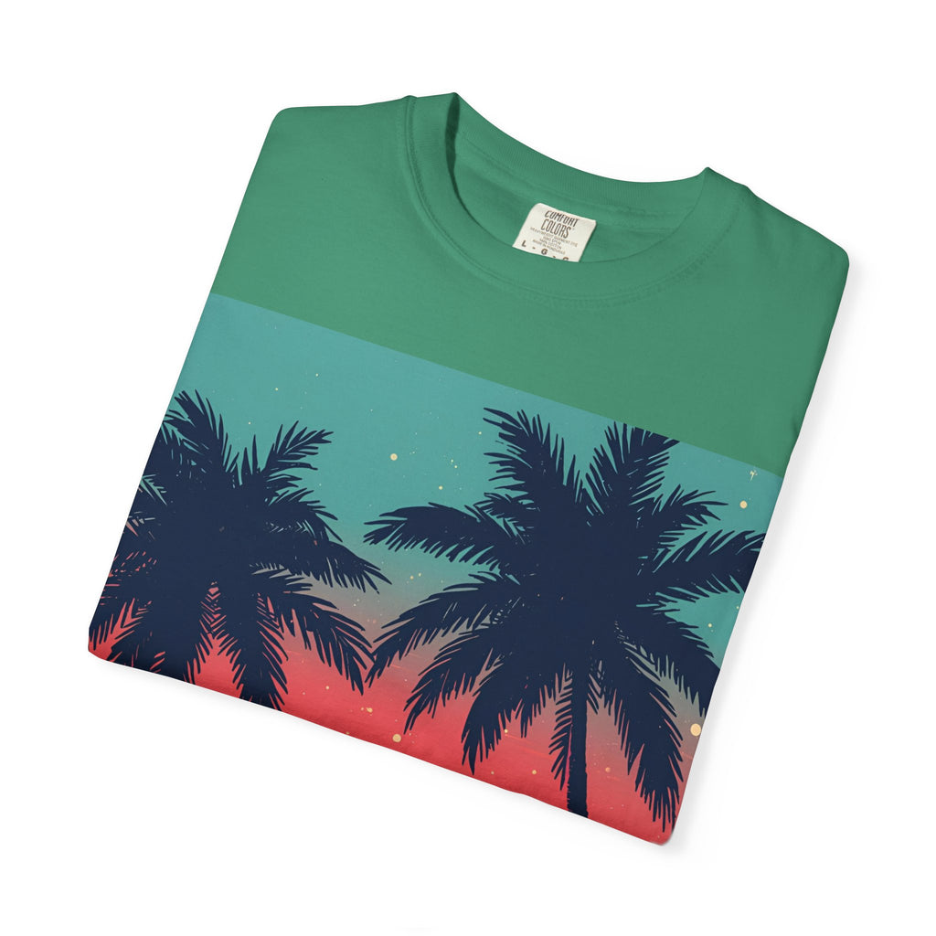 Tropical Sunset Unisex Garment-Dyed T-shirt
