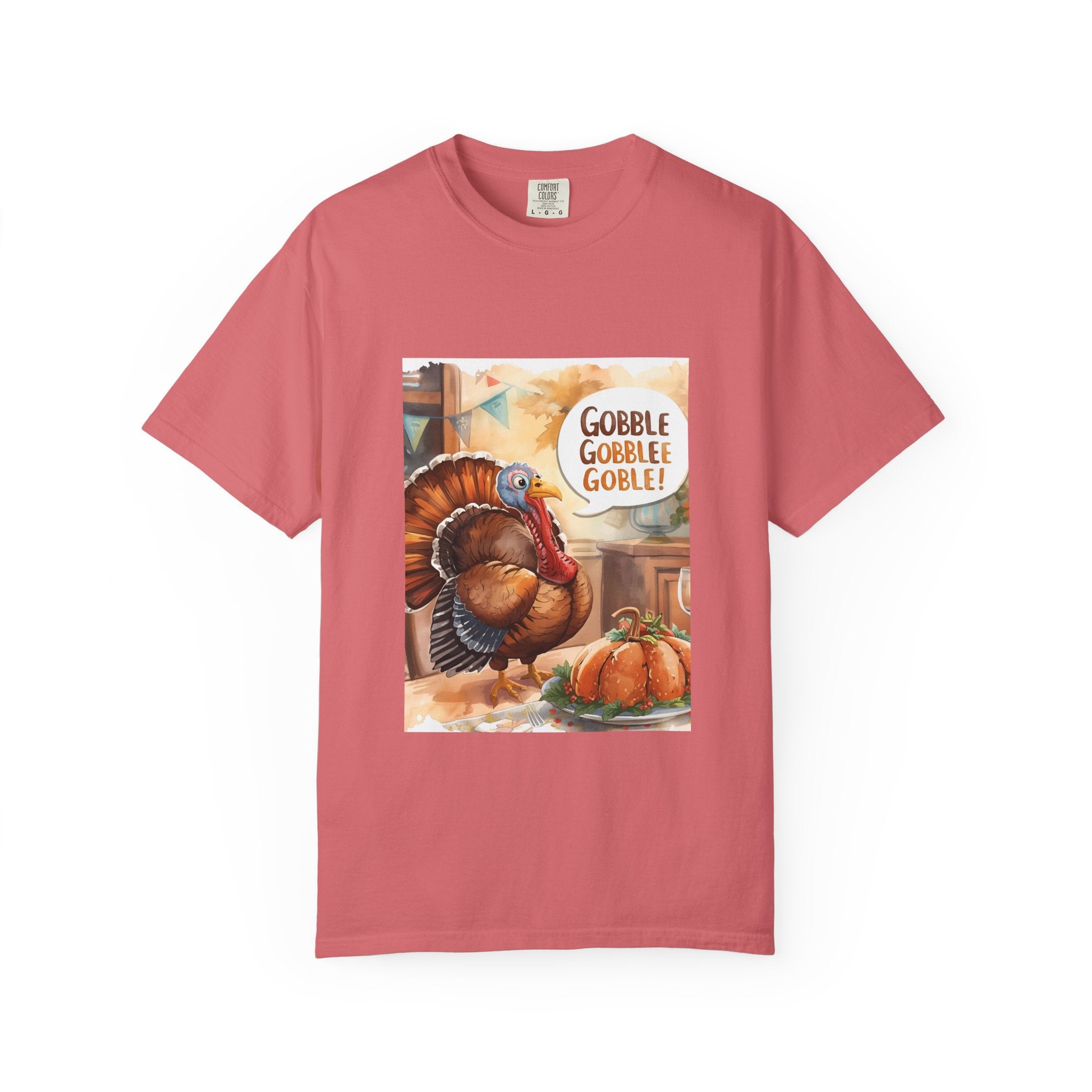 Thanksgiving Turkey T-Shirt, Unisex Fall Tee, Gobble Gobble Shirt, Autumn Apparel, Holiday Gift, Family Gathering Wear