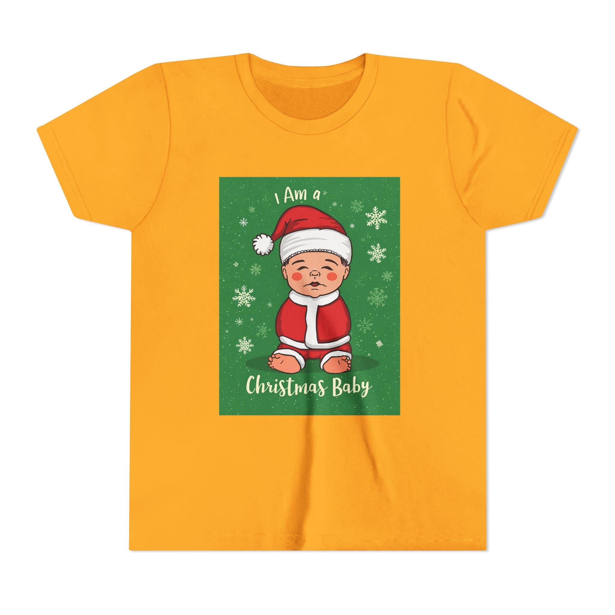 I Am A Christmas Baby Youth Short Sleeve Tee