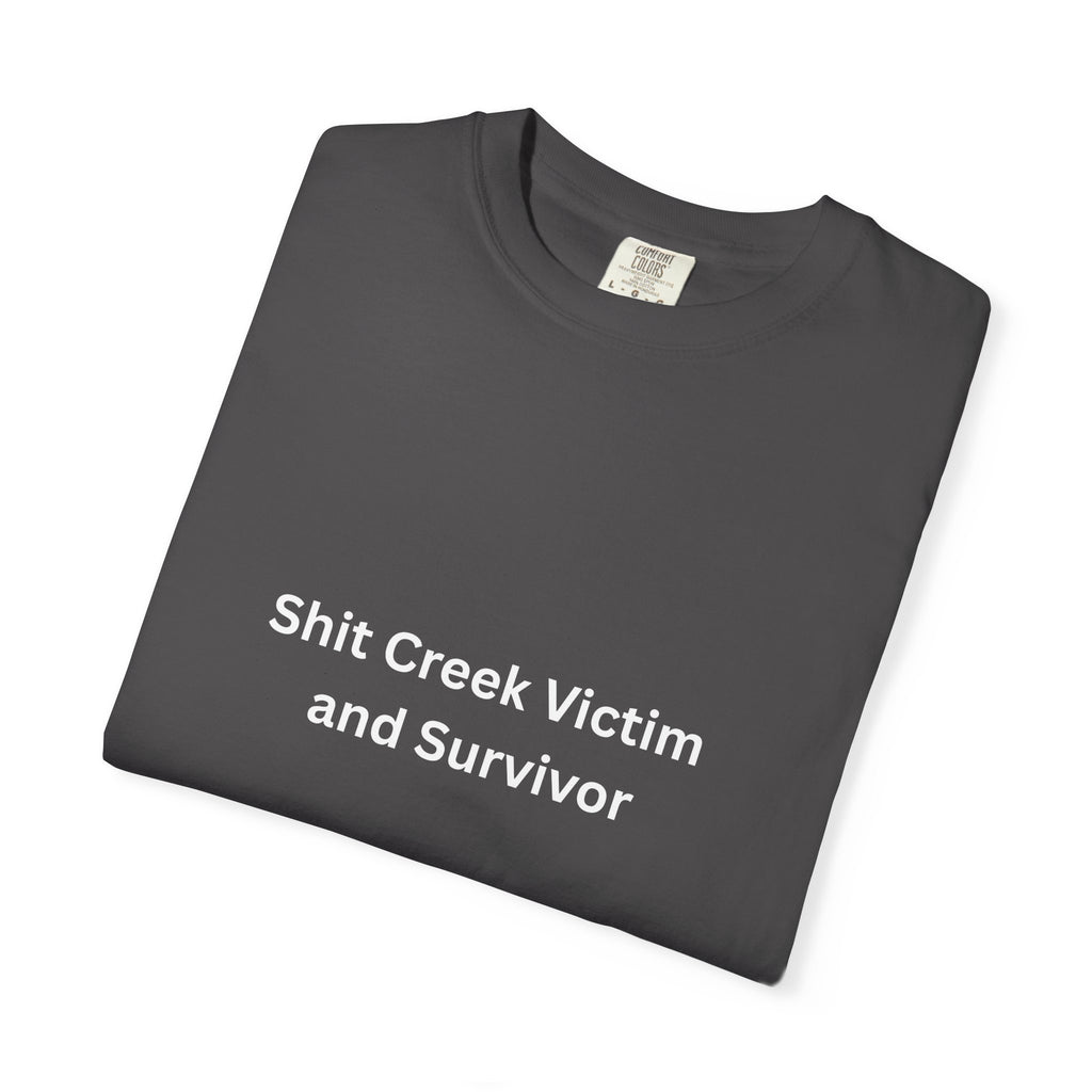 Shit Creek Survivor Garment-Dyed T-Shirt - Soft, Stylish, Perfect for Everyday Wear, Casual Outings, Gifts for Birthdays or Holidays