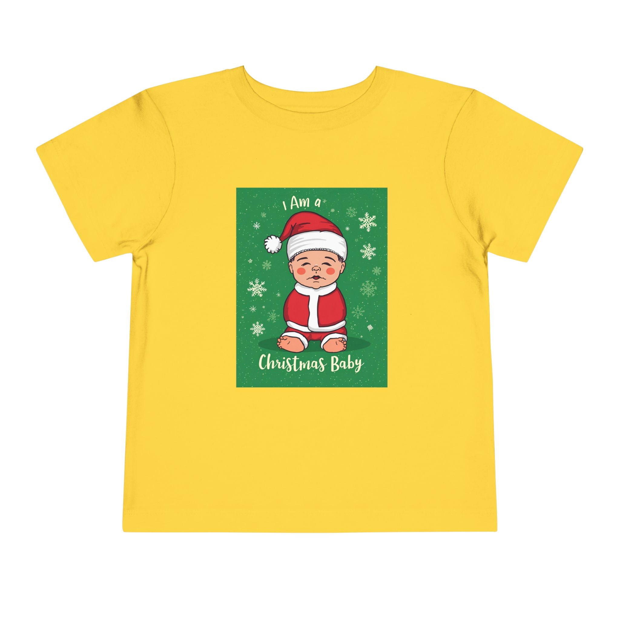 I Am A Christmas Baby Toddler Short Sleeve Tee