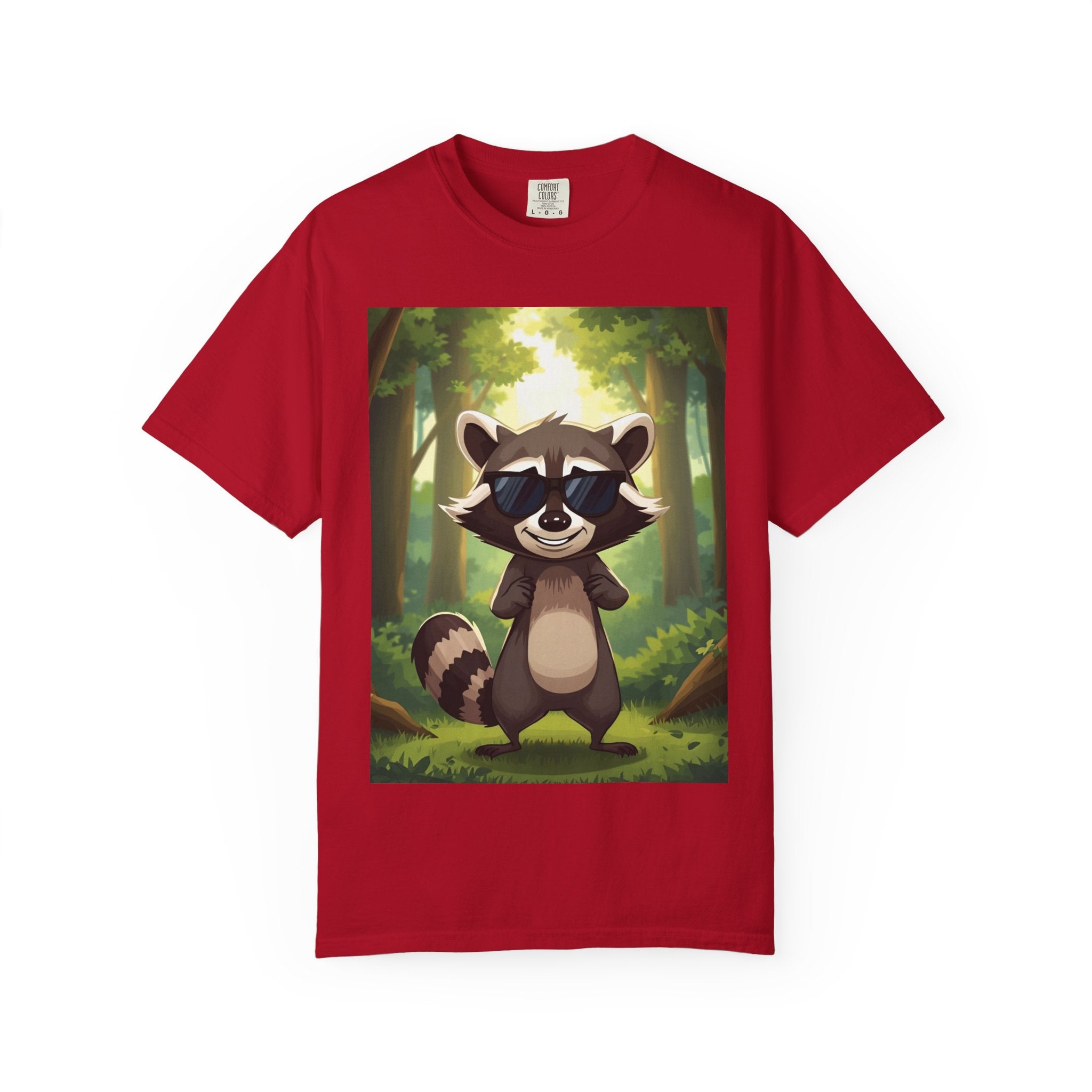 Whimsical Raccoon T-Shirt, Fun Nature Tee, Unisex Forest Shirt, Gift for Animal Lovers, Cute Wildlife Apparel