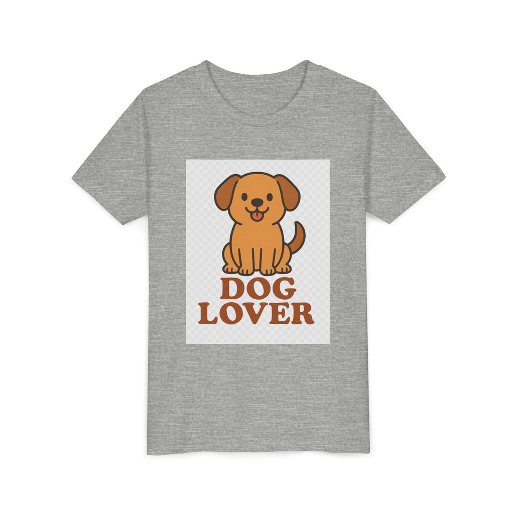Cute Dog Lover Youth T-Shirt, Pet Lover Gift, Animal Tee, Kids Dog Shirt, Birthday Present for Kids, Fun Youth Apparel