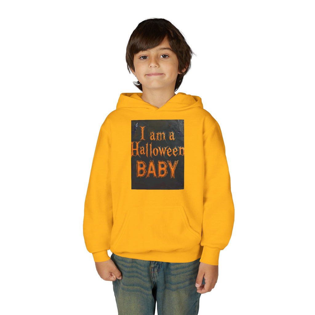 I Am A Halloween Baby Youth Heavy Blend Hooded Sweatshirt