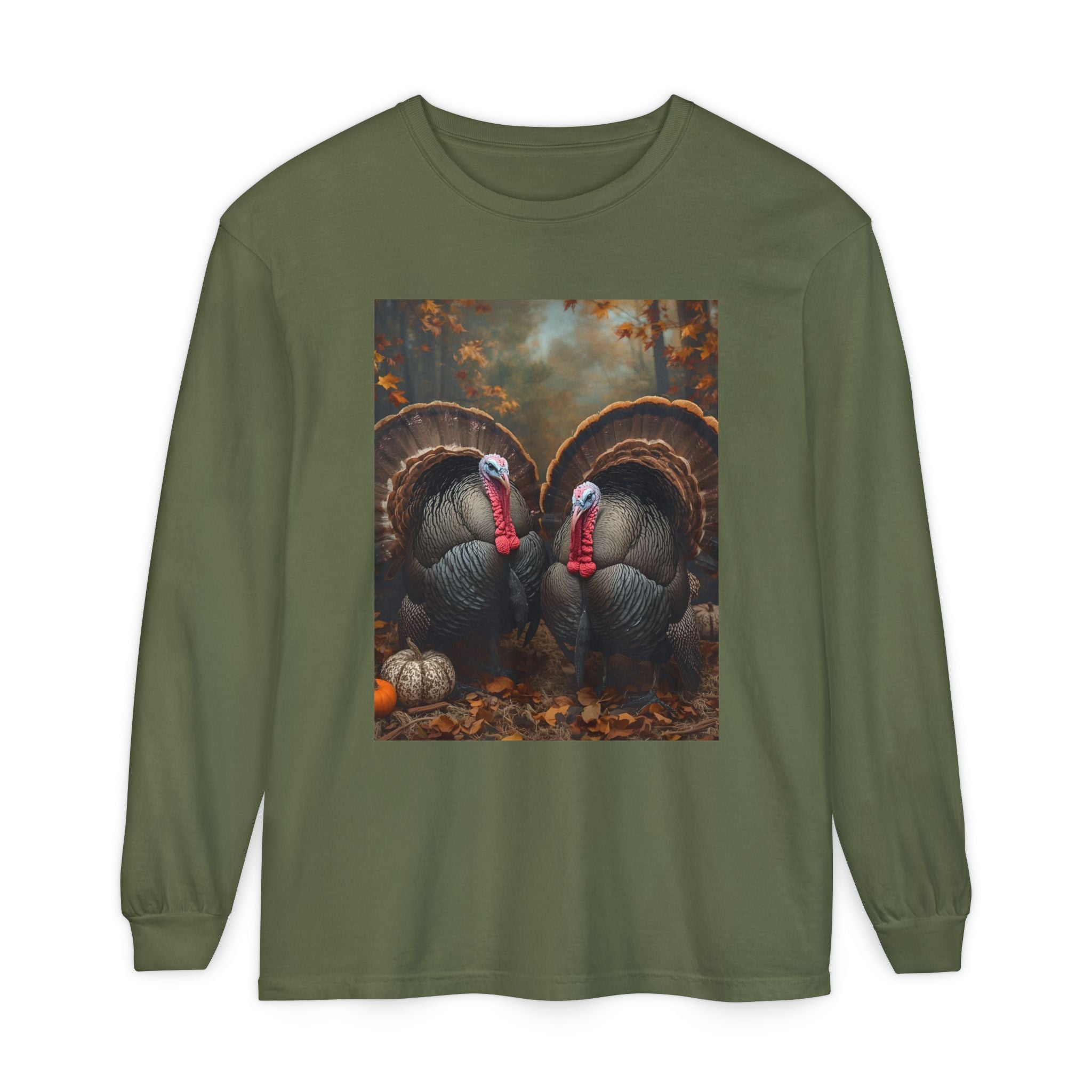 Unisex Garment-dyed Long Sleeve T-Shirt