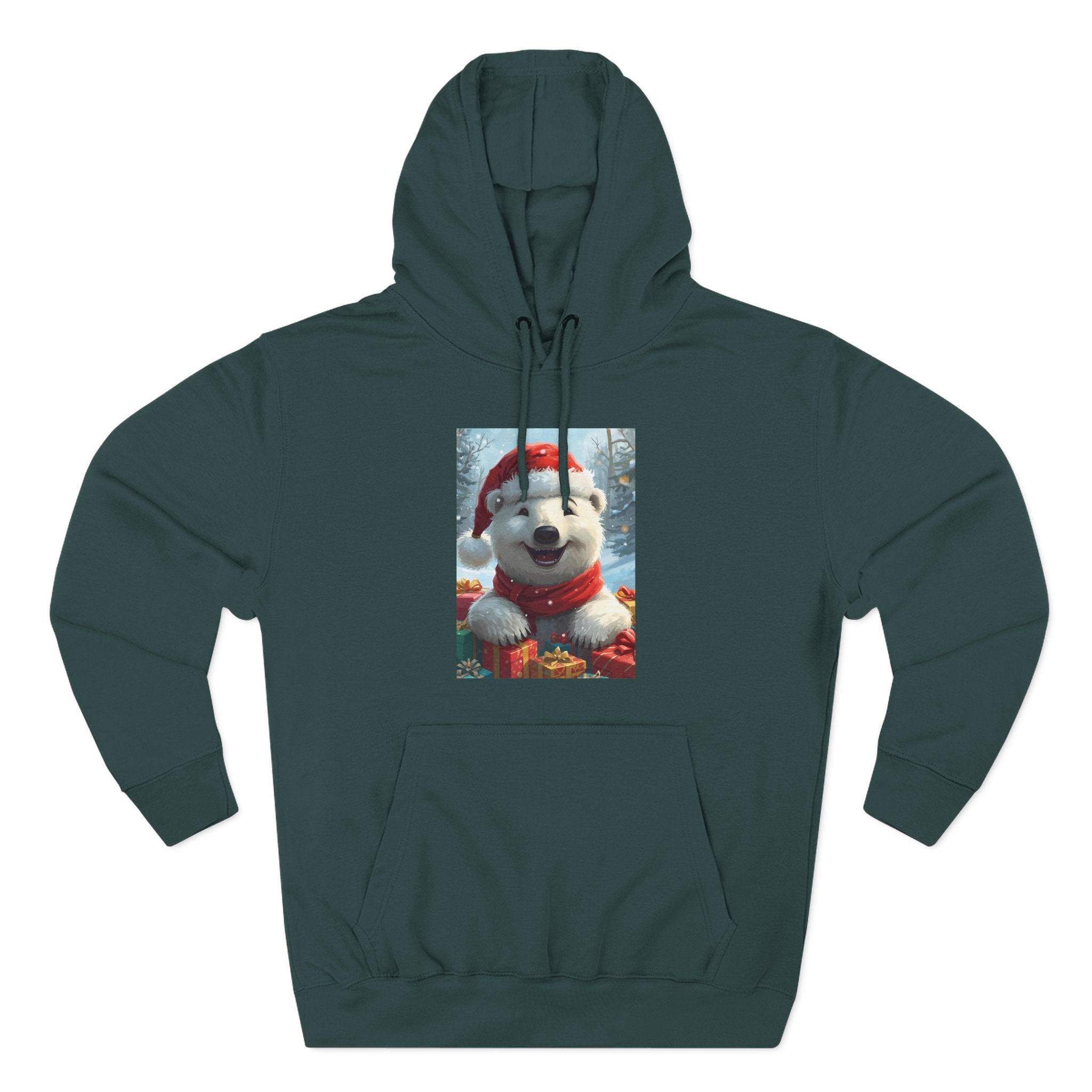 Cozy Winter Hoodie, Festive Fleece Sweatshirt with Cute Holiday Design, Perfect for Christmas Gifts, Casual Winter Wear, Dog Lover Apparel