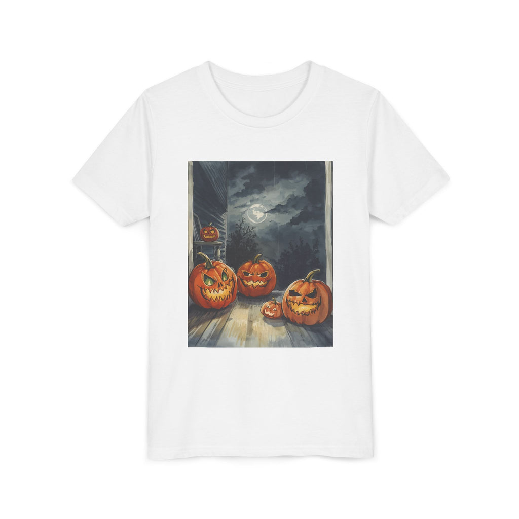 Halloween Pumpkin Spooky Youth Short Sleeve Tee