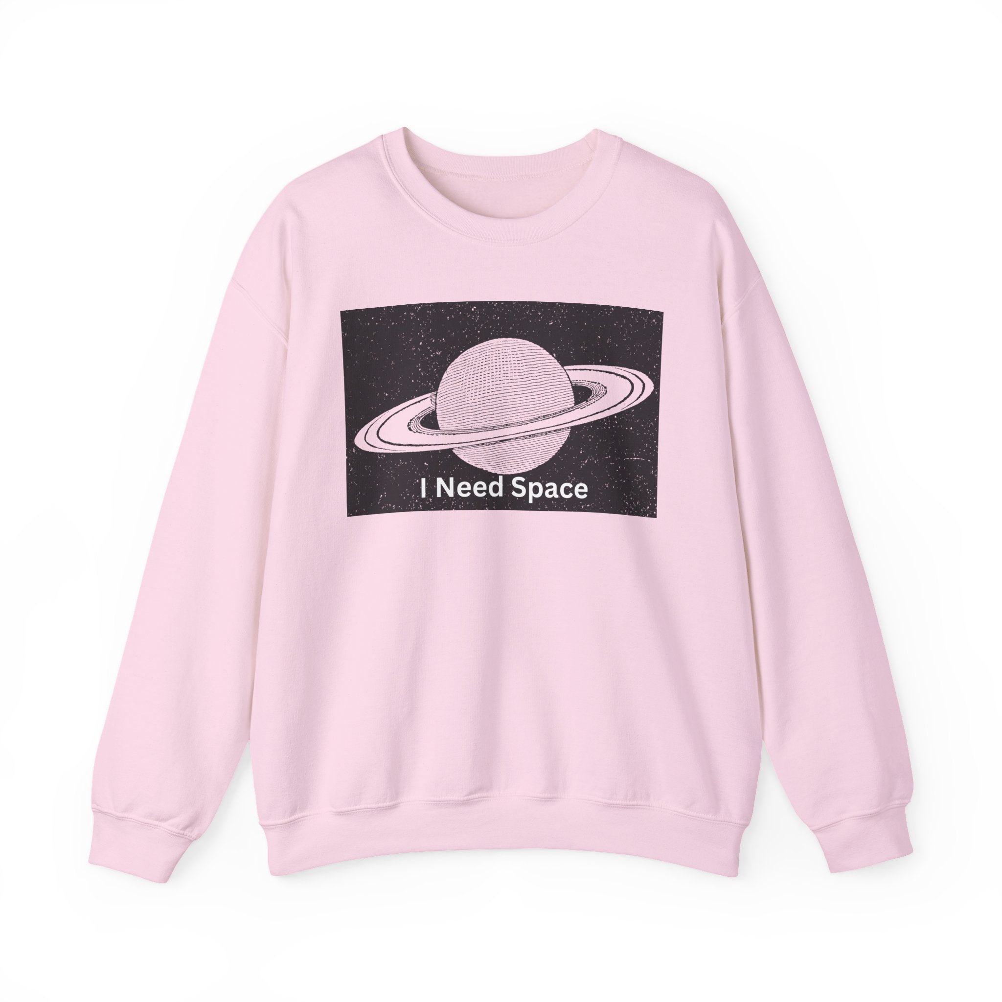 Cosmic Space Sweatshirt, I Need Space Crewneck, Unisex Fashion, Planetary Gift, Galaxy Lover Gift, Relaxed Fit Pullover