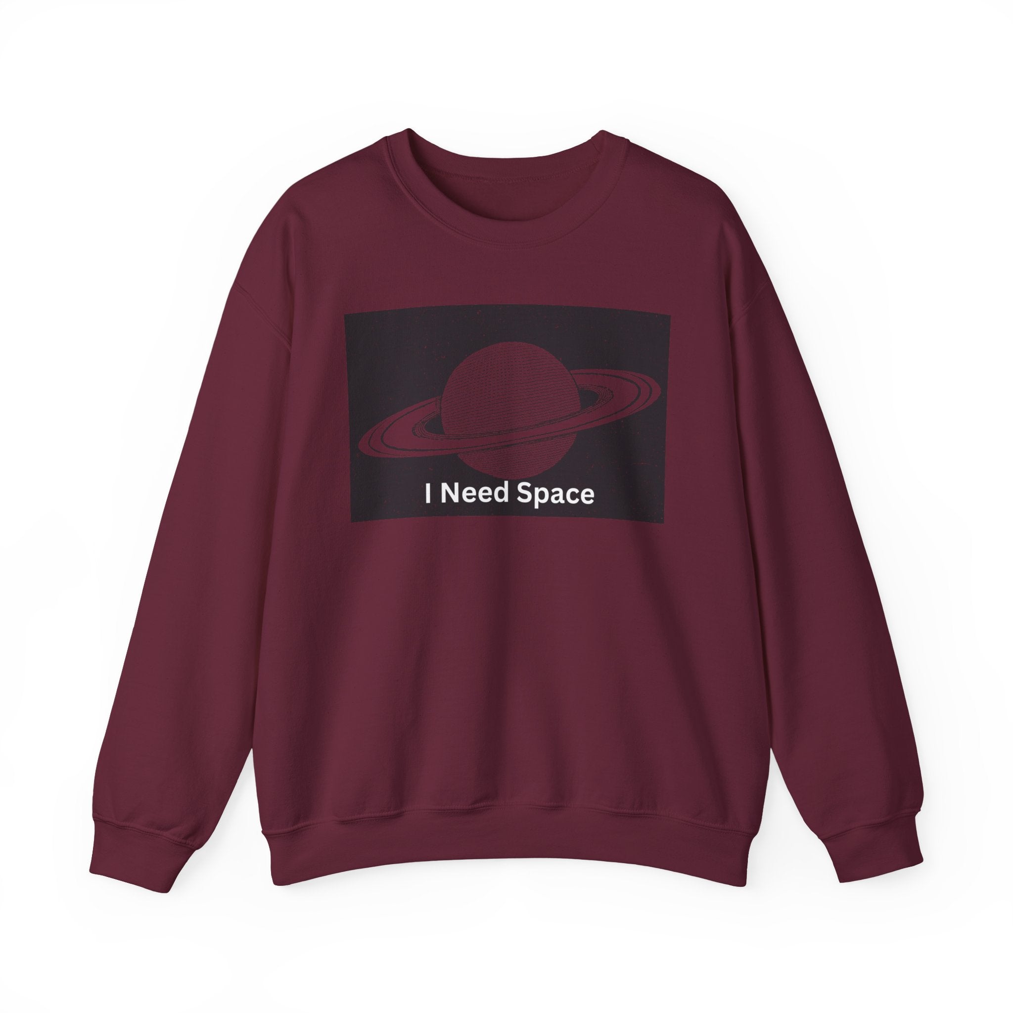 Cosmic Space Sweatshirt, I Need Space Crewneck, Unisex Fashion, Planetary Gift, Galaxy Lover Gift, Relaxed Fit Pullover