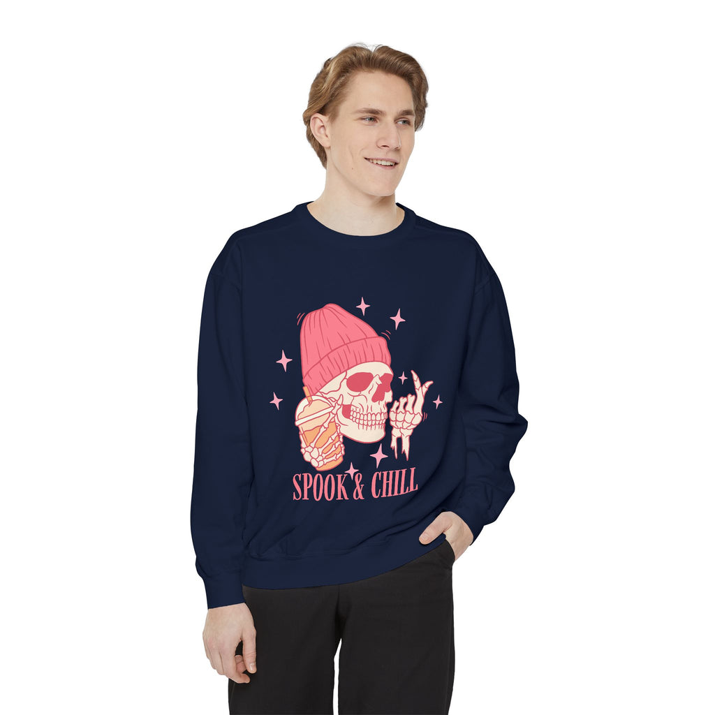 Spook & Chill Unisex Garment-Dyed Sweatshirt