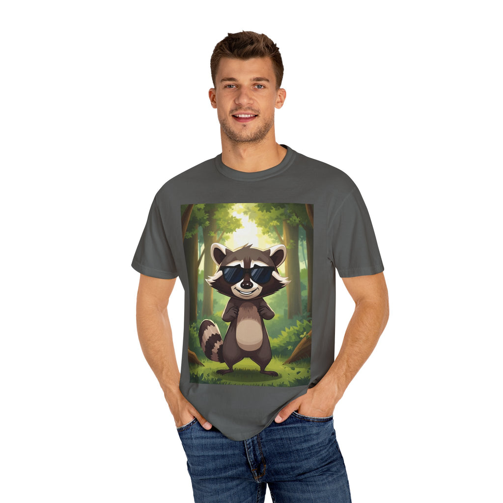 Whimsical Raccoon T-Shirt, Fun Nature Tee, Unisex Forest Shirt, Gift for Animal Lovers, Cute Wildlife Apparel