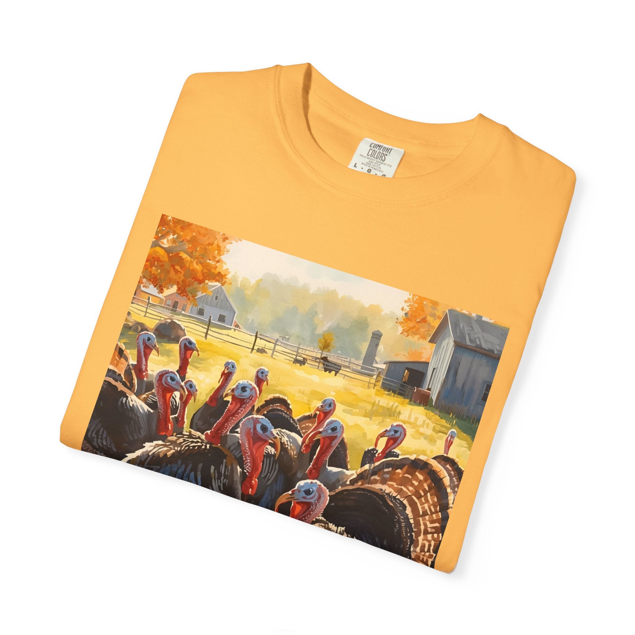 Thanksgiving Turkey T-Shirt, Unisex Holiday Shirt, Fall Apparel, Cozy Gift, Autumn Fashion