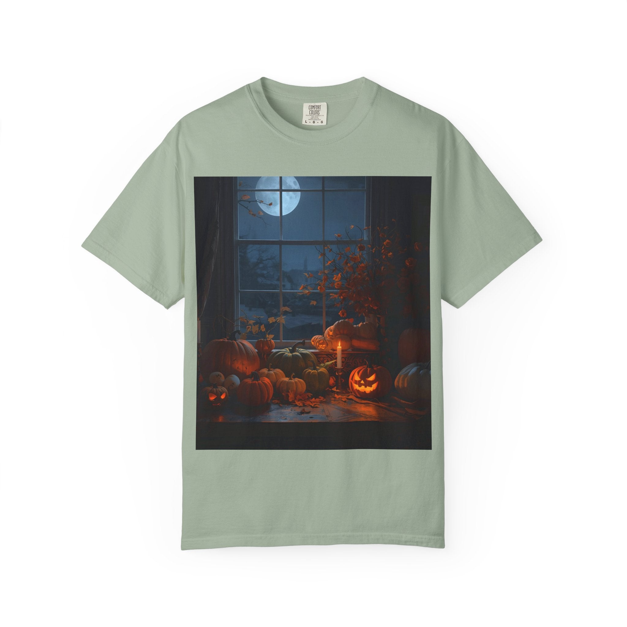 Spooky Autumn Pumpkin Vibes Halloween T-Shirt, Casual Fall Tee, Unisex Graphic Shirt, Pumpkin Lover Gift, Cozy Seasonal Apparel