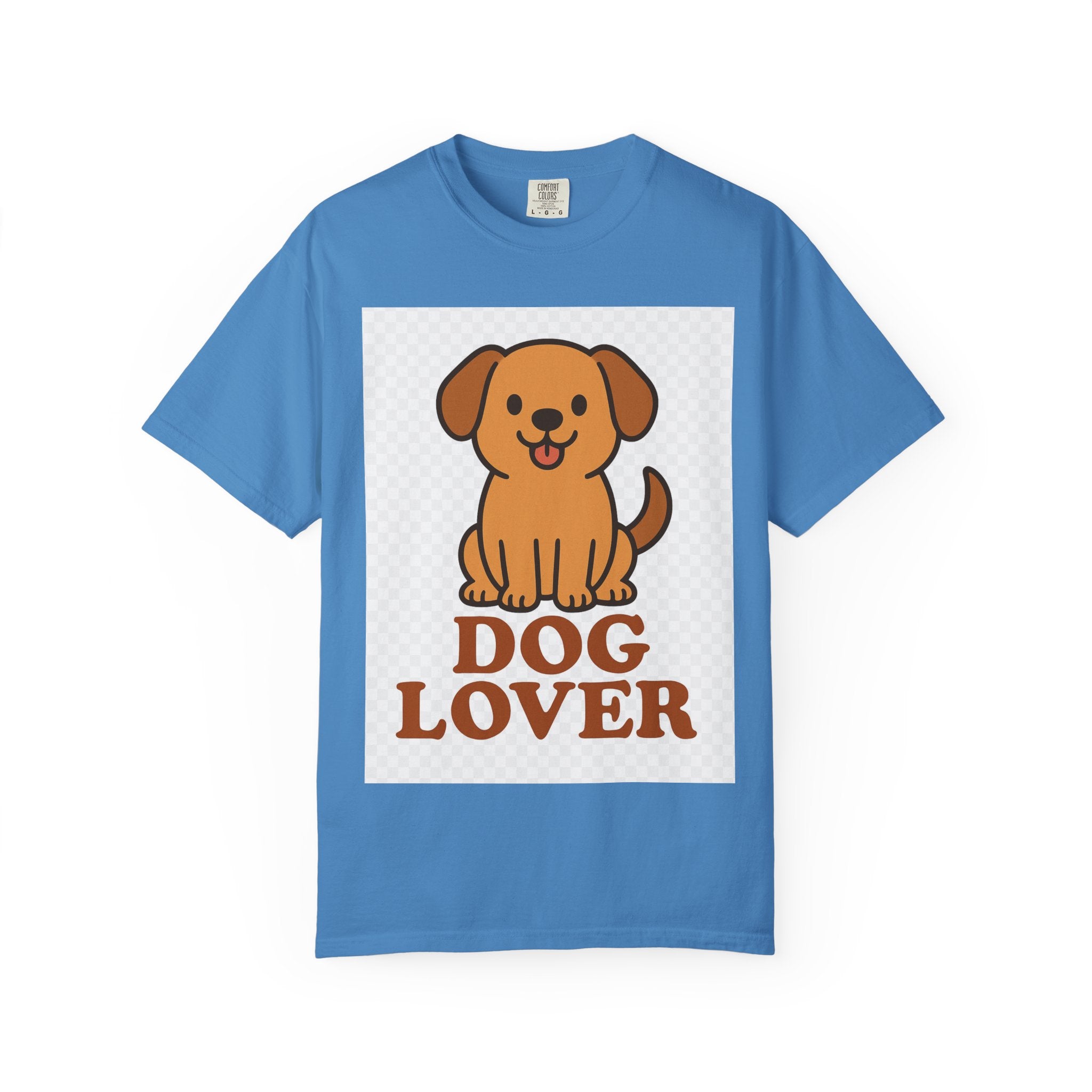 Dog Lover Garment-Dyed T-Shirt, Cute Animal Tee, Pet Parent Gift, Casual Dog Shirt, Unisex Doggy Apparel