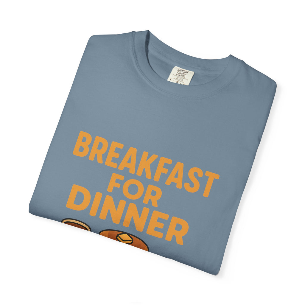Cute Breakfast for Dinner Unisex T-shirt | Fun Foodie Tee, Gift for Food Lovers, Casual Wear, Brunch Shirt, Breakfast Lovers