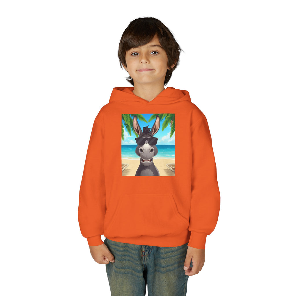 Donkey Beach Vibes Youth Heavy Blend Hooded Sweatshirt
