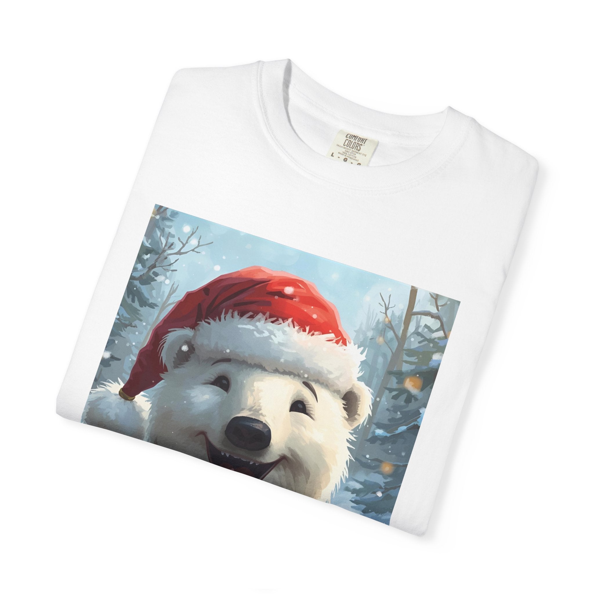 Christmas Polar Bear T-Shirt, Holiday Tee, Winter Apparel, Gift For Animal Lovers, Festive Casual Wear