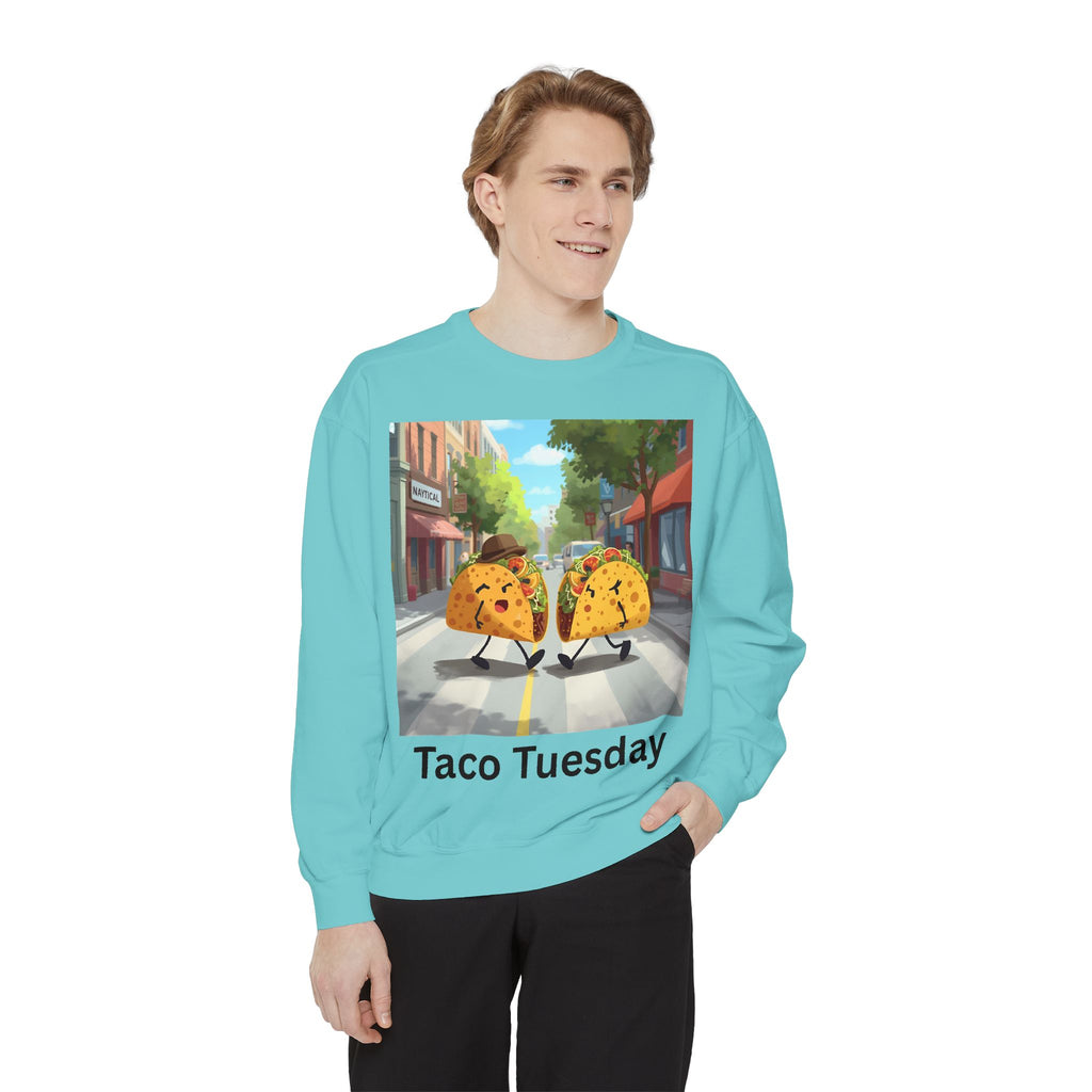 Taco Tuesday Unisex Garment-Dyed Sweatshirt