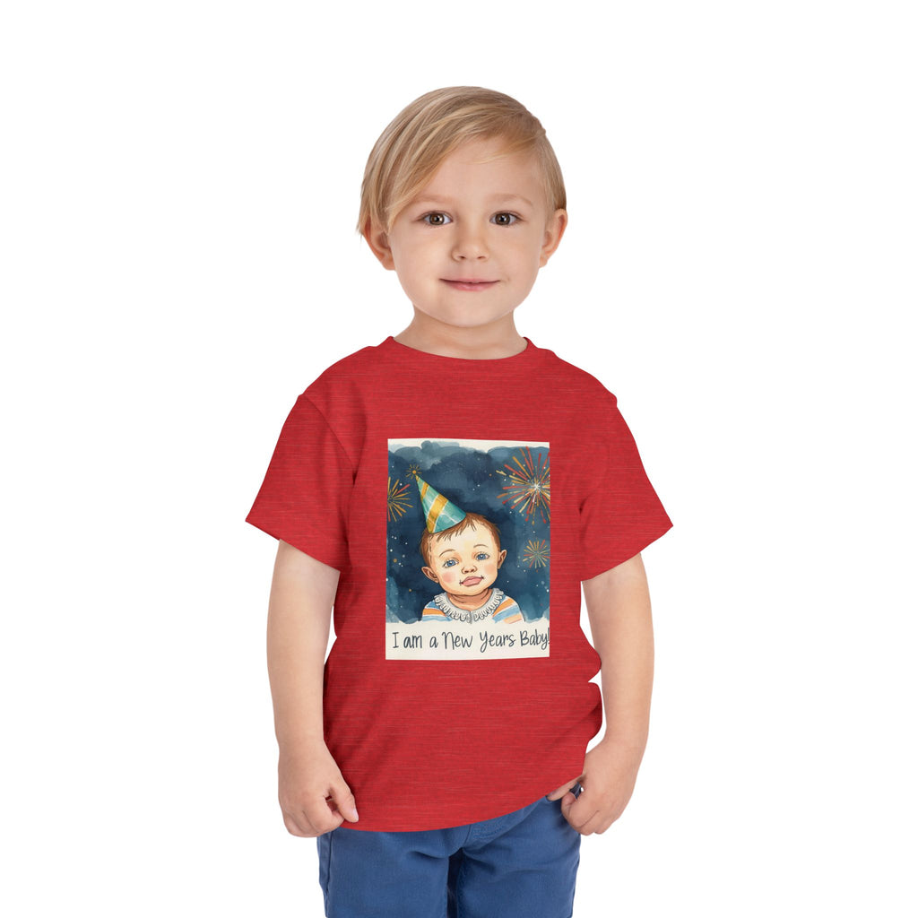 I Am A New Years Baby Toddler Short Sleeve Tee