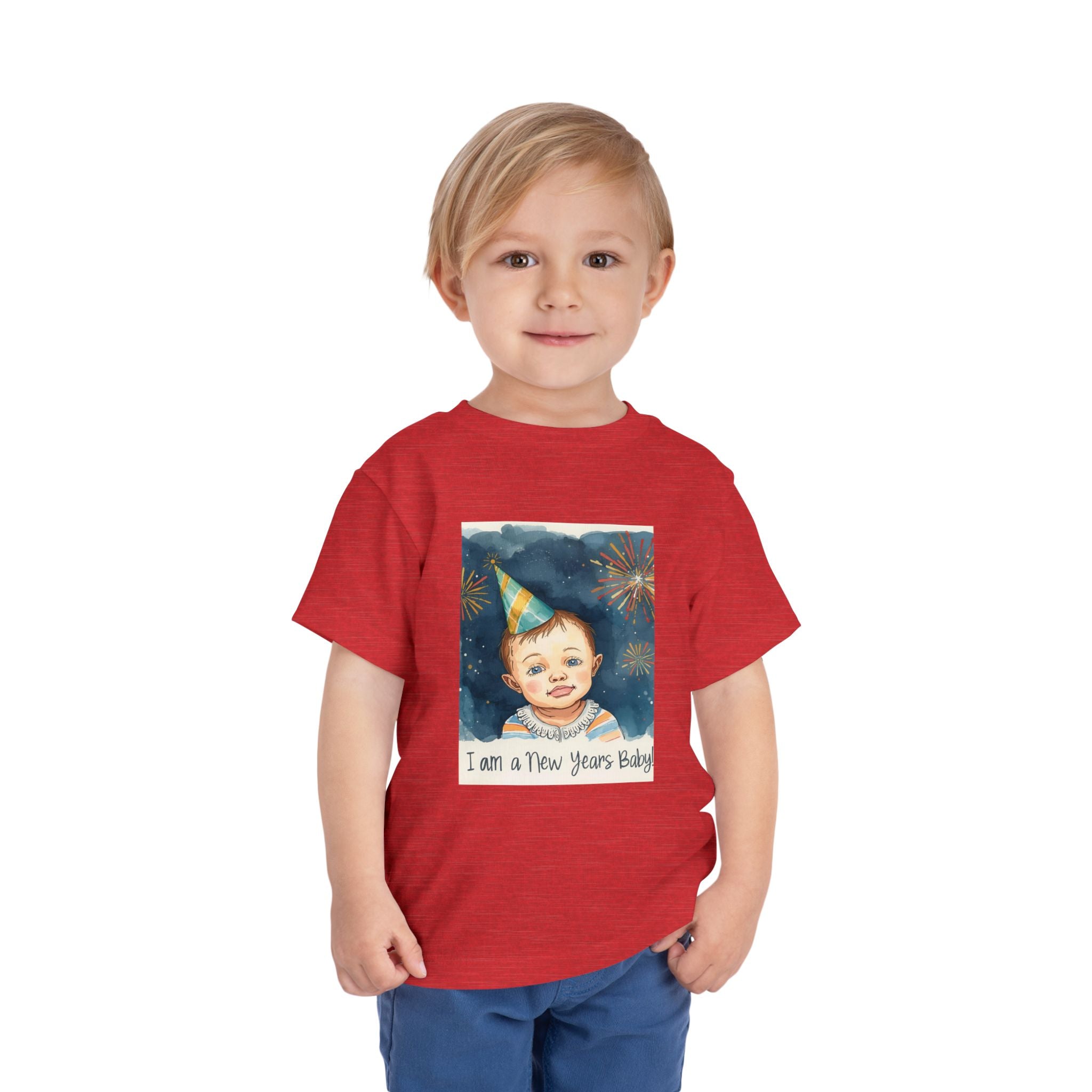 I Am A New Years Baby Toddler Short Sleeve Tee