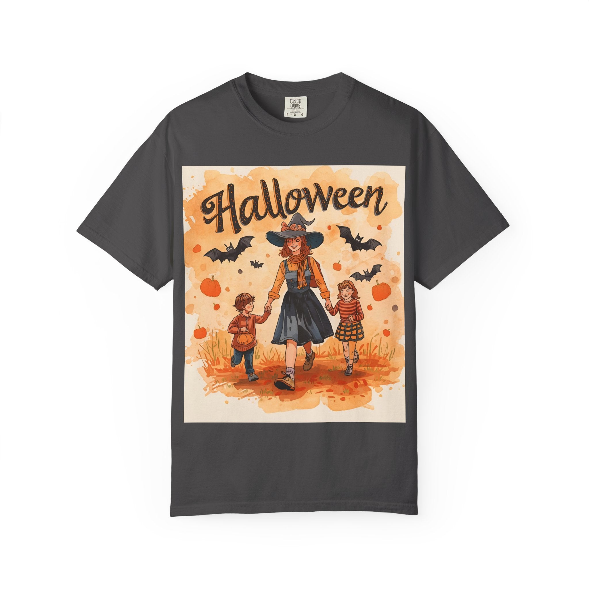 Halloween Themed Mom And Children Family T-shirt, Vintage Style, Unisex, Fall Apparel, Halloween Costume, Pumpkin Decoration, Spooky Season