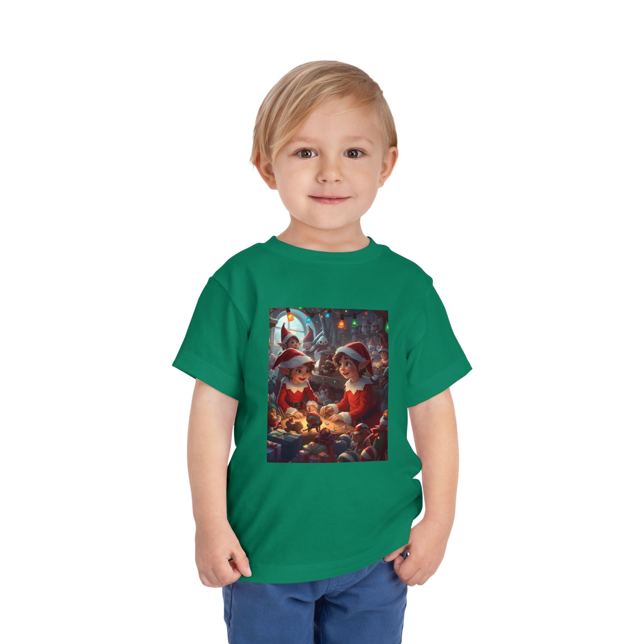 Christmas Toddler Tee, Cute Holiday Shirt, Elf Design, Kids Christmas Outfit, Fun Xmas Gift, Toddler Apparel