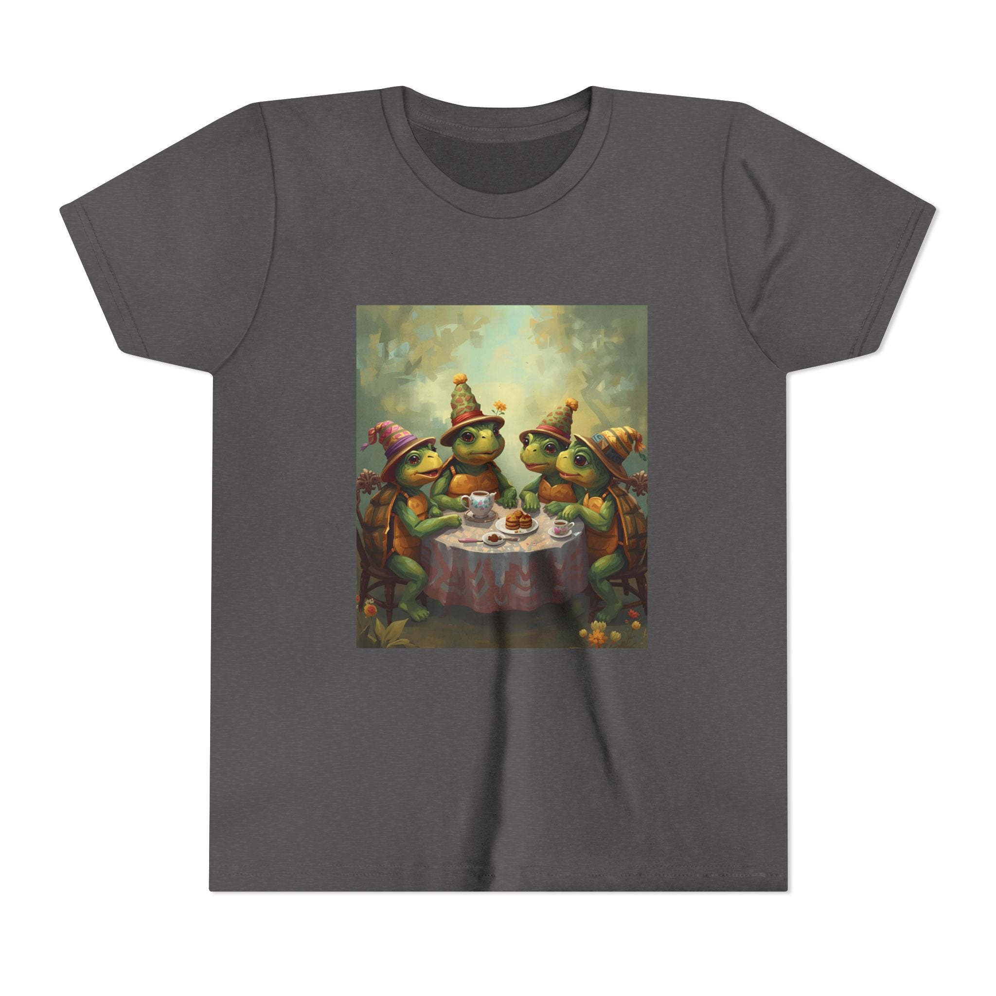 Whimsical Turtle Youth Short Sleeve Tee