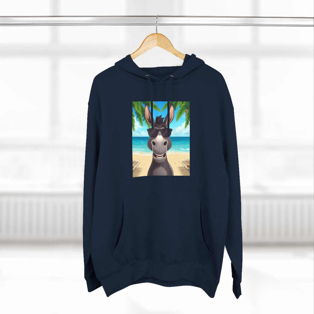 Donkey Beach Vibe Three-Panel Fleece Hoodie