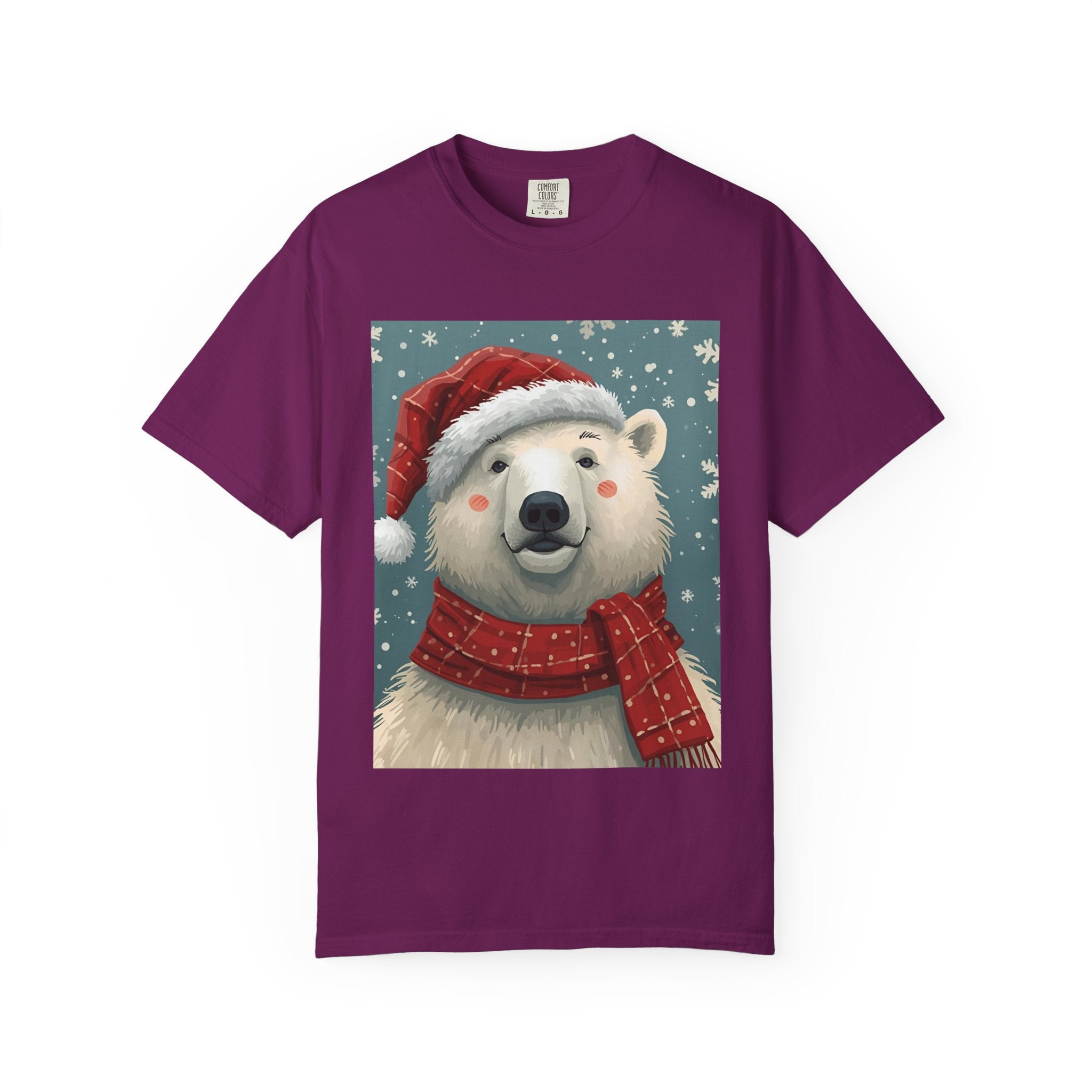 Cozy Christmas Polar Bear T-Shirt, Christmas Tee, Winter Apparel, Holiday Shirt, Gift Idea, Unisex Graphic Tee