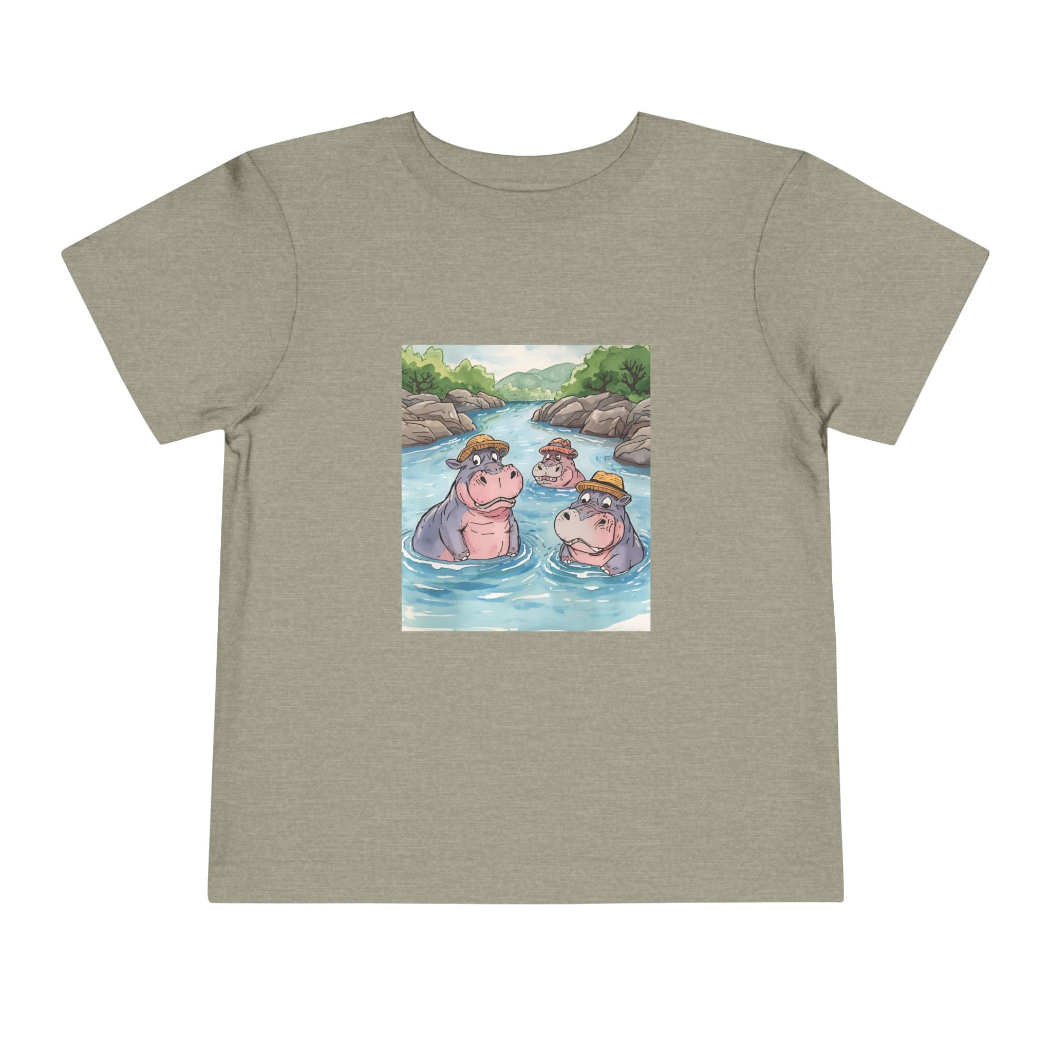 Hippo Cute Toddler Short Sleeve Tee