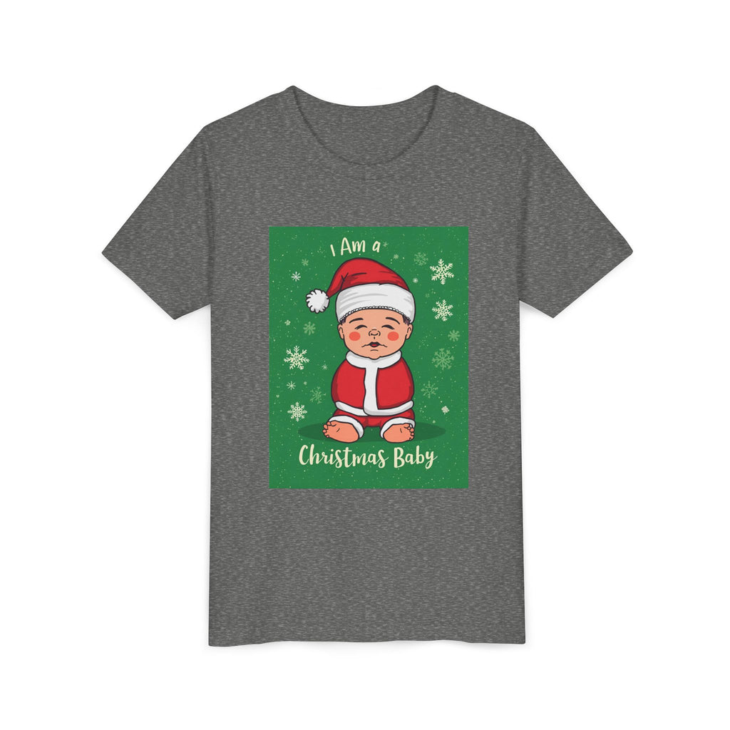 I Am A Christmas Baby Youth Short Sleeve Tee