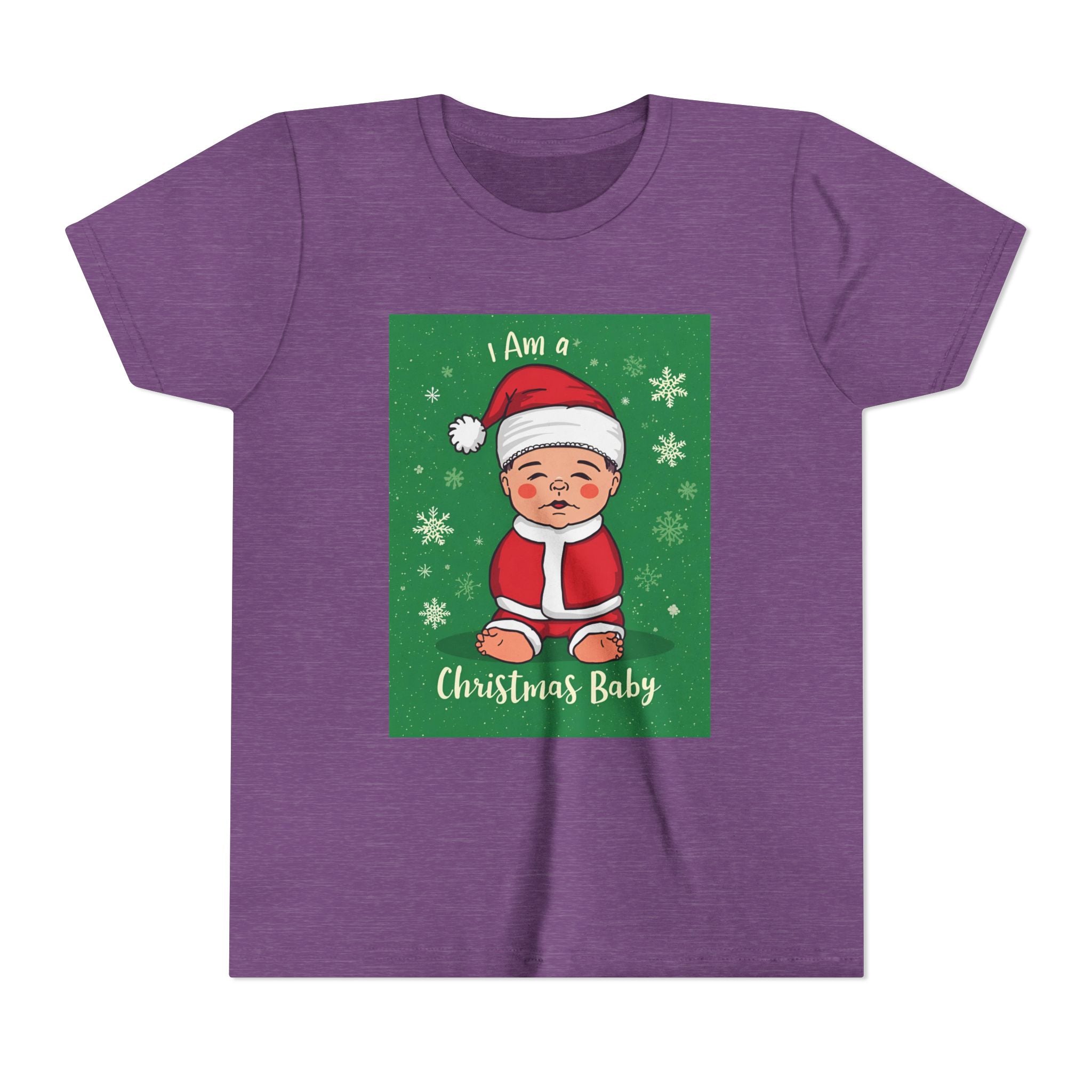 I Am A Christmas Baby Youth Short Sleeve Tee