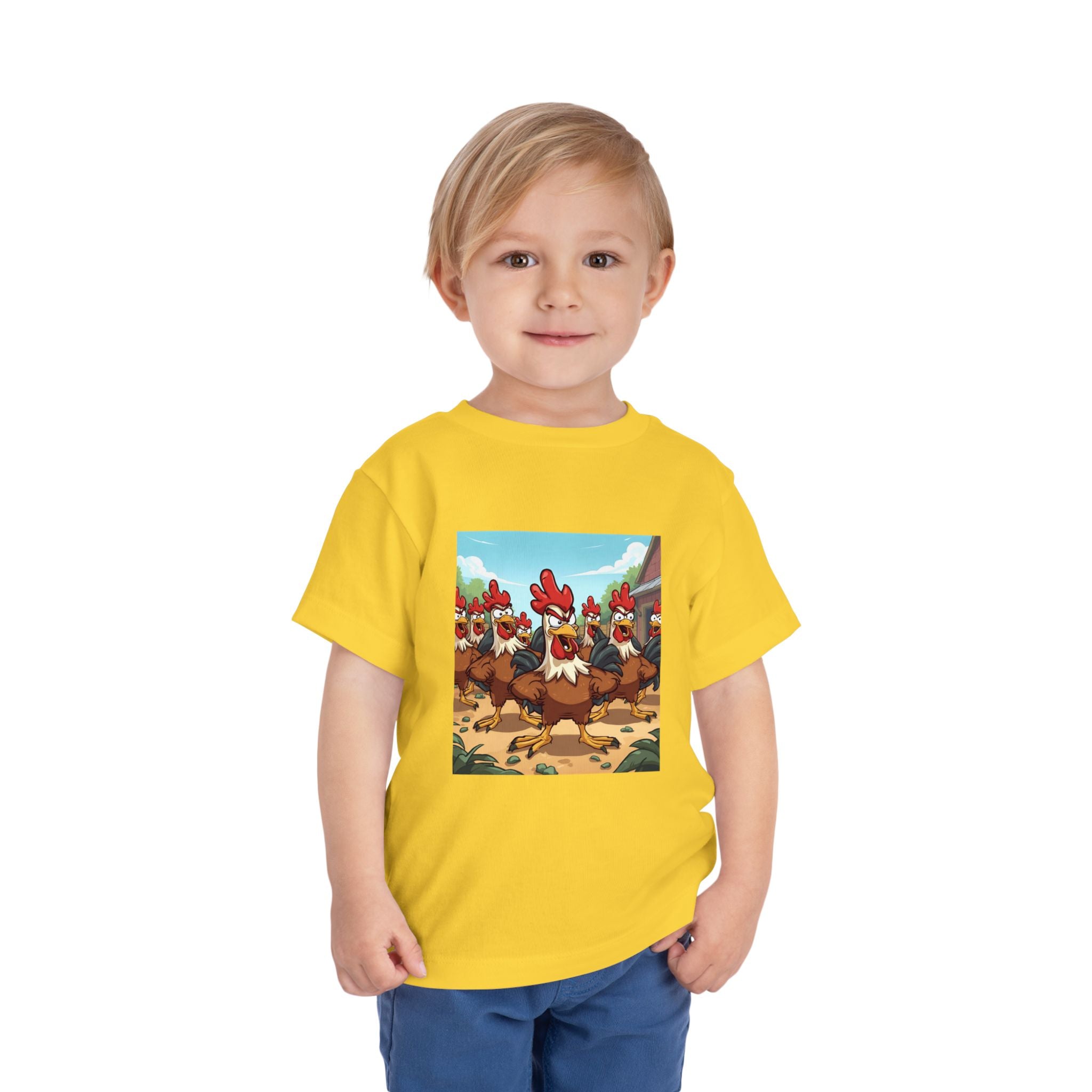 Chicken Funny Toddler Short Sleeve Tee