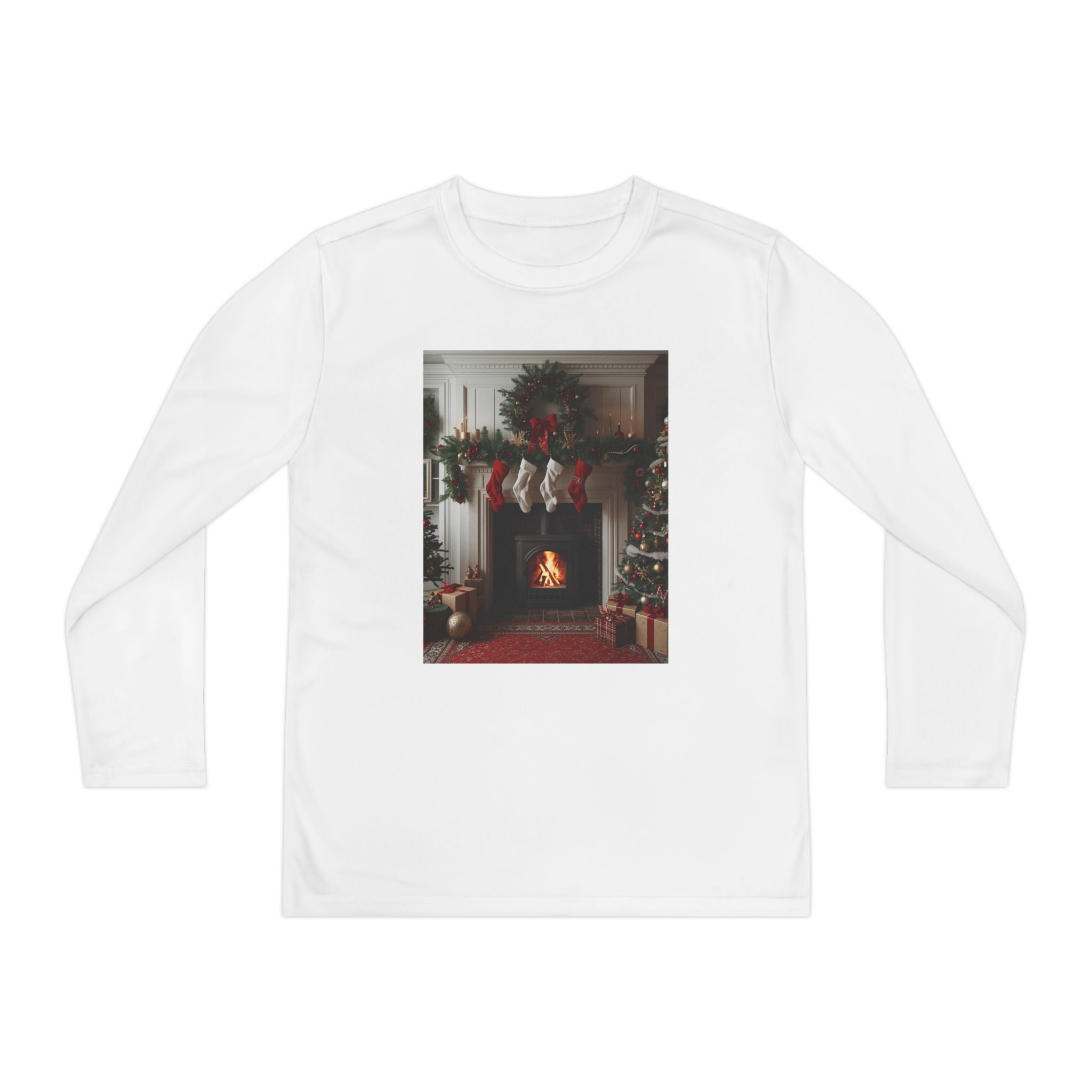 Cozy Christmas Youth Long Sleeve Competitor Tee