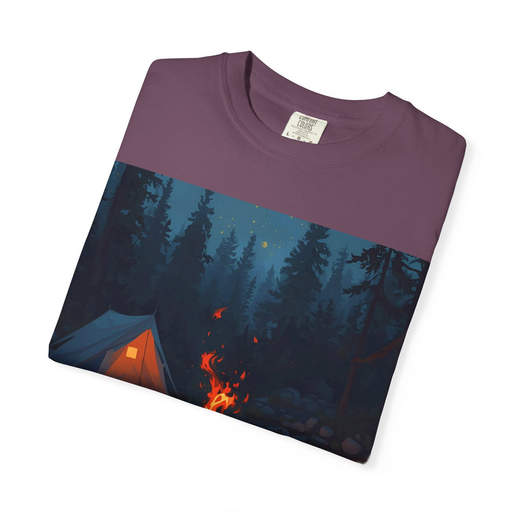 Campfire Adventure T-Shirt - Unisex Outdoors Shirt, Camping Apparel, Nature Lover Gift, Travel Tee, Boho Style Wear