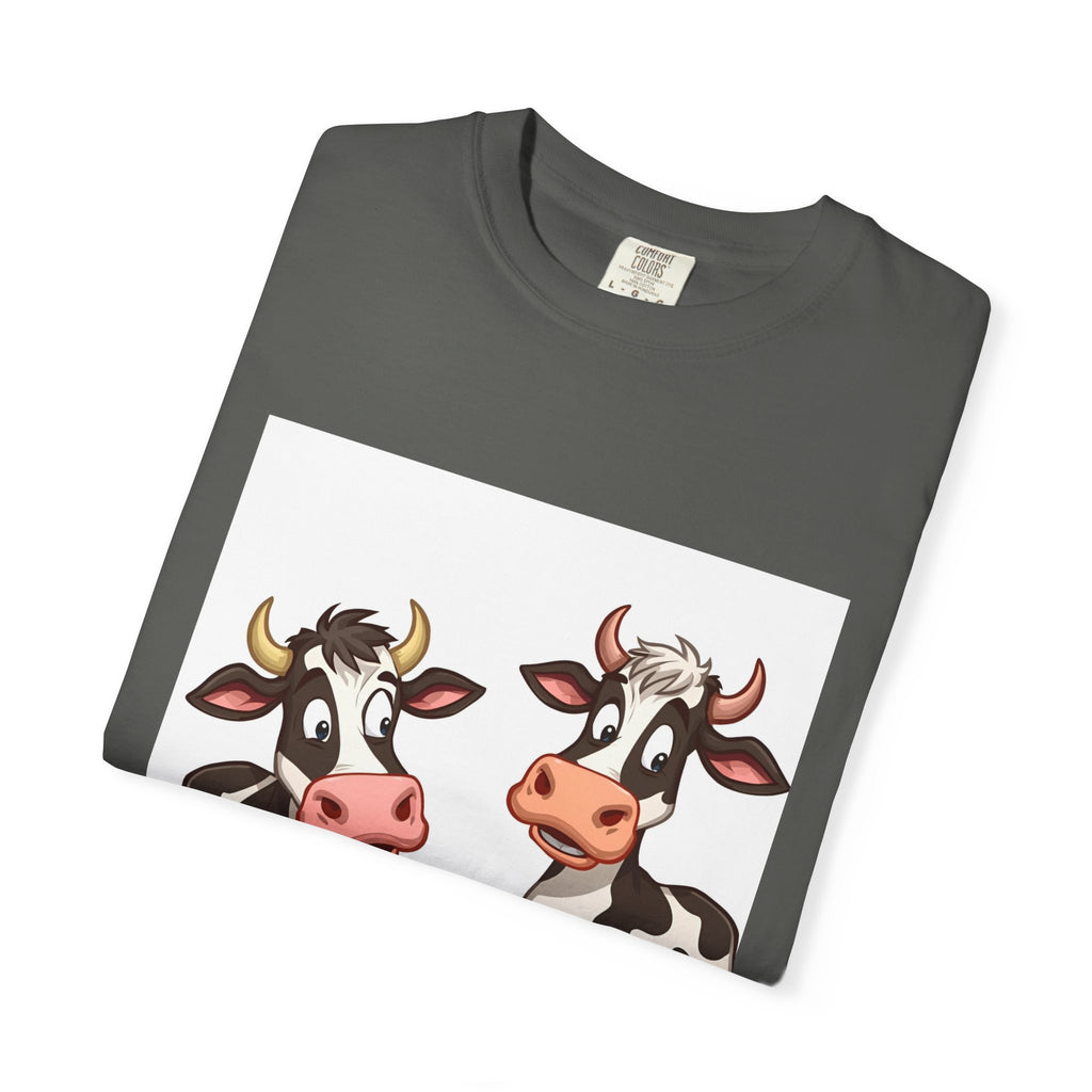Cute Cows Unisex T-Shirt, Cute Cow Graphic Tee, Animal Lover Gift, Casual Wear, Birthday Present, Fun Farm Shirt
