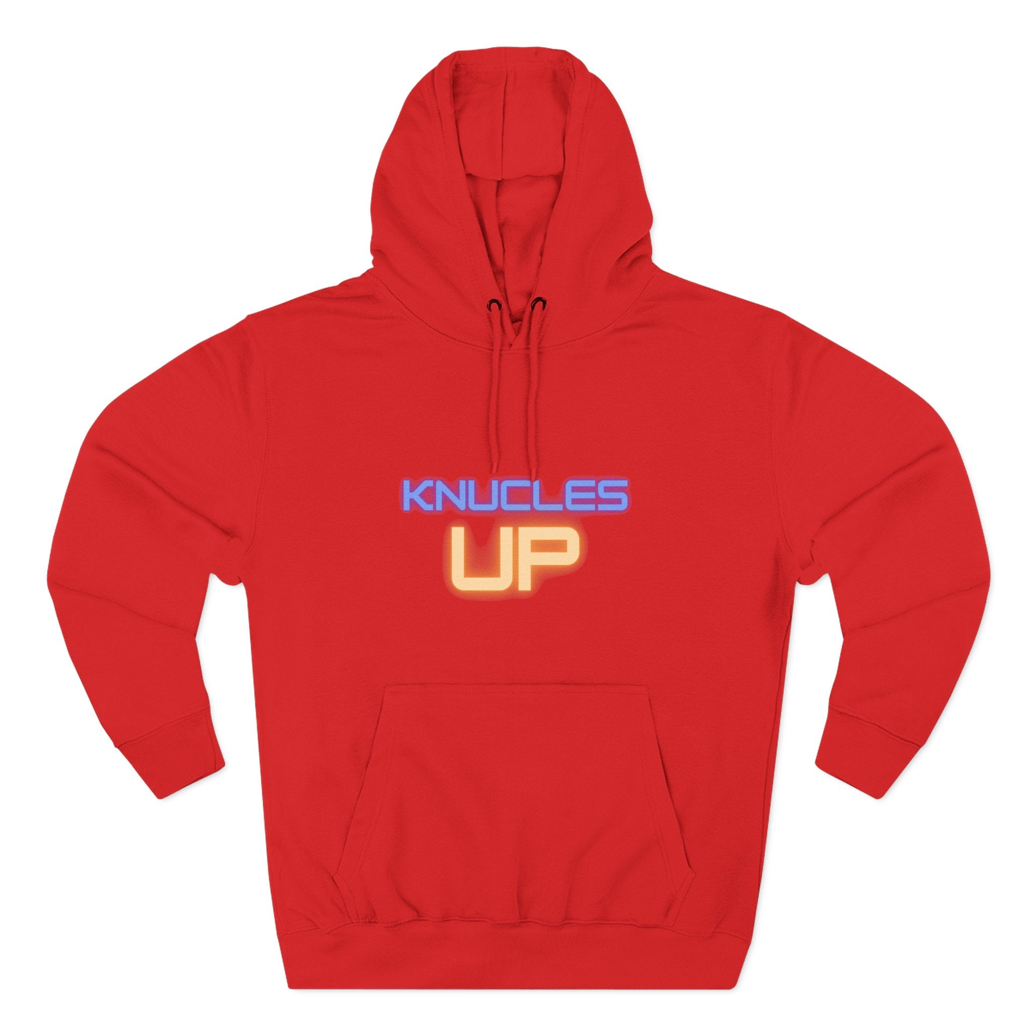 Knuckles Up Fleece Hoodie - Cozy Streetwear for Everyday Adventure, Gift for Him, Her, Cool Casual Attire, Relaxed Vibe