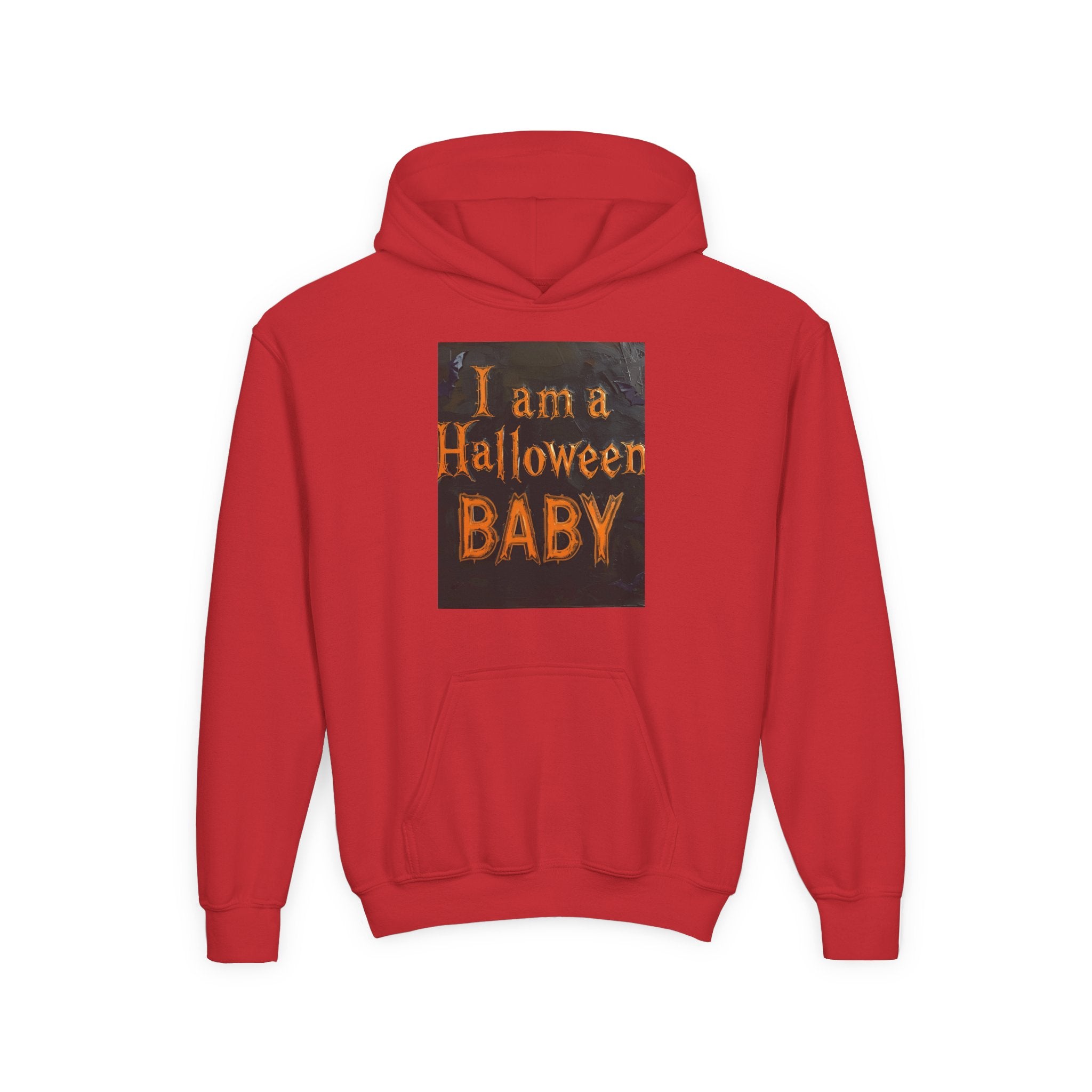 I Am A Halloween Baby Youth Heavy Blend Hooded Sweatshirt