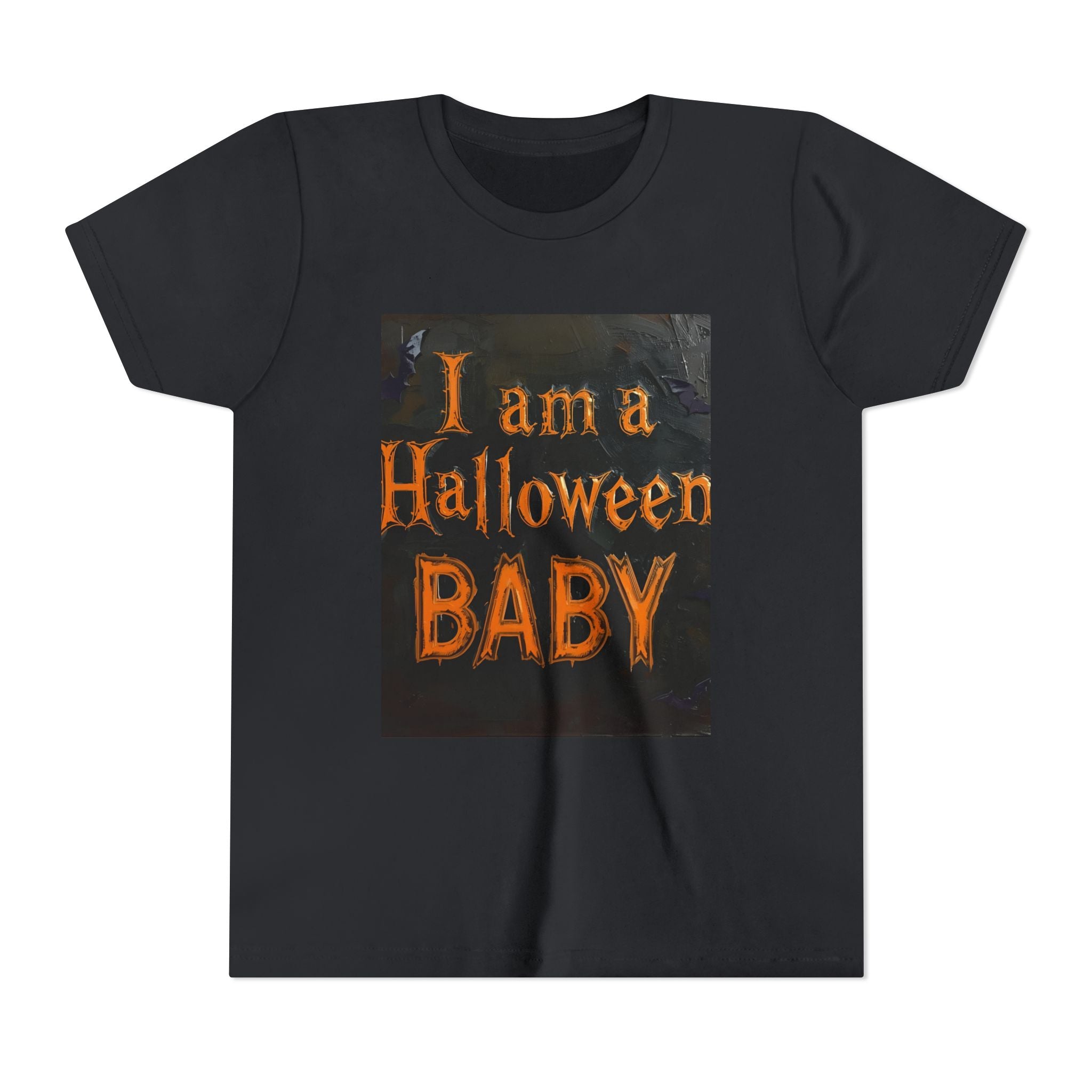 I Am A Halloween Baby Youth Short Sleeve Tee