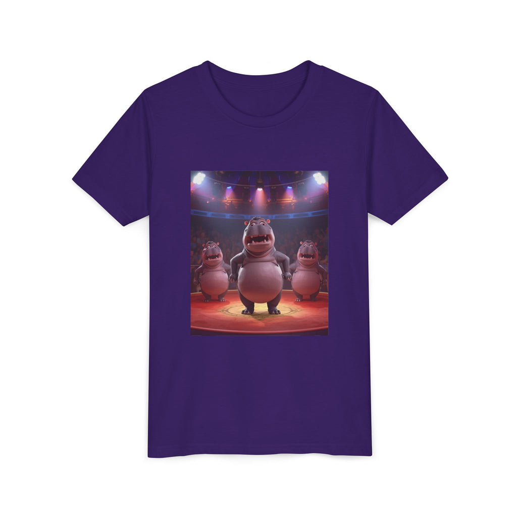 Hippo Funny Youth Short Sleeve Tee