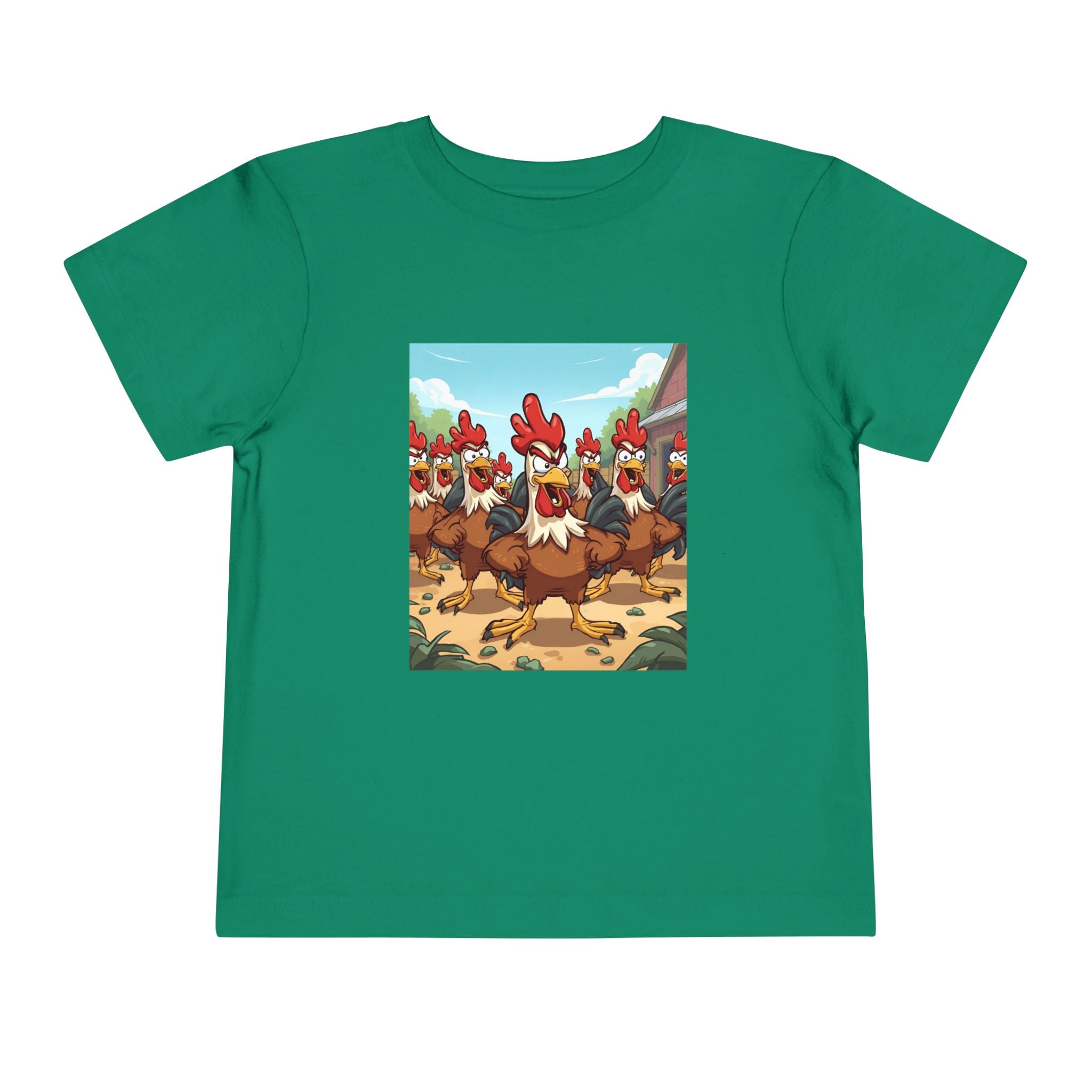 Chicken Funny Toddler Short Sleeve Tee