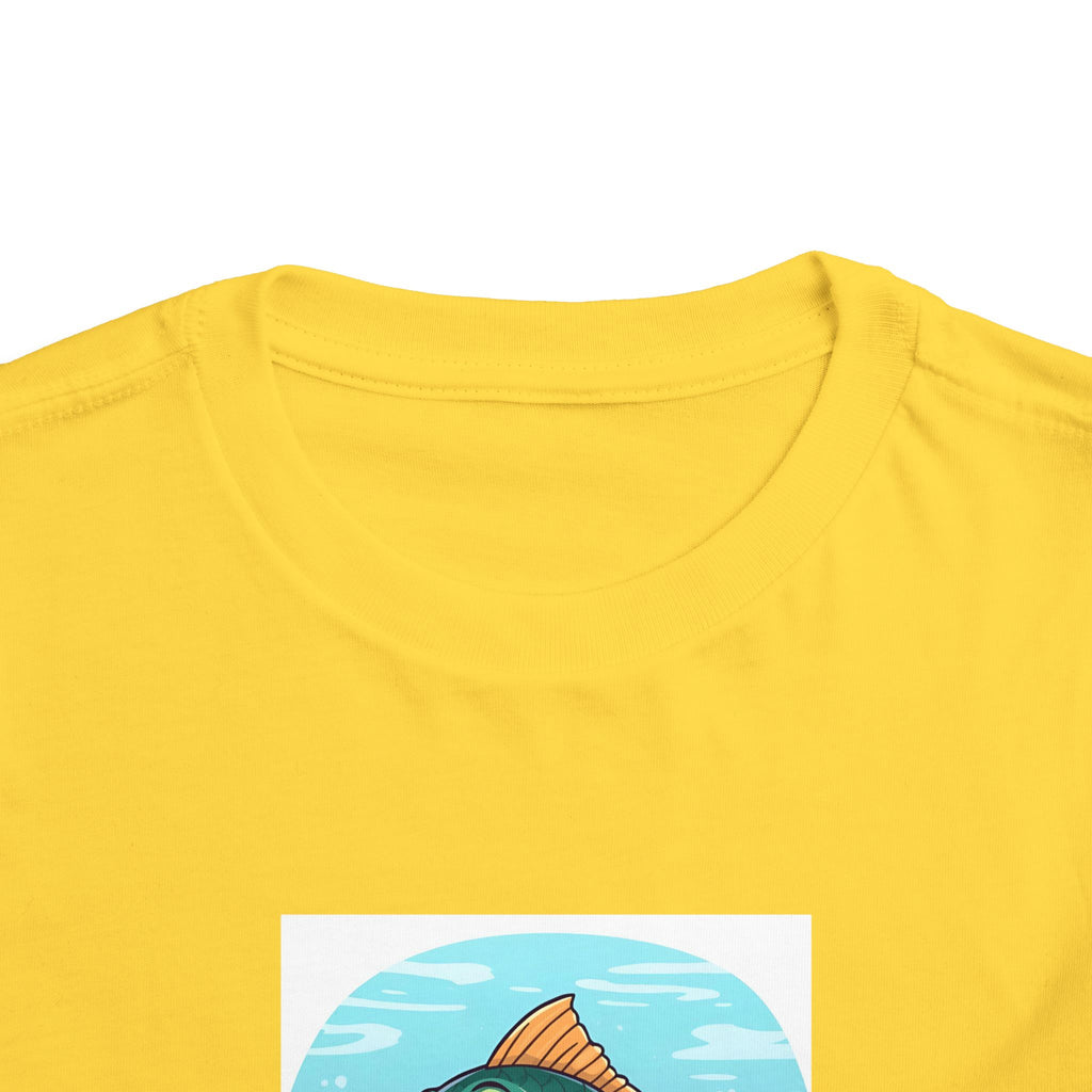 Here Fishy Fishy Fishy Toddler Short Sleeve Tee