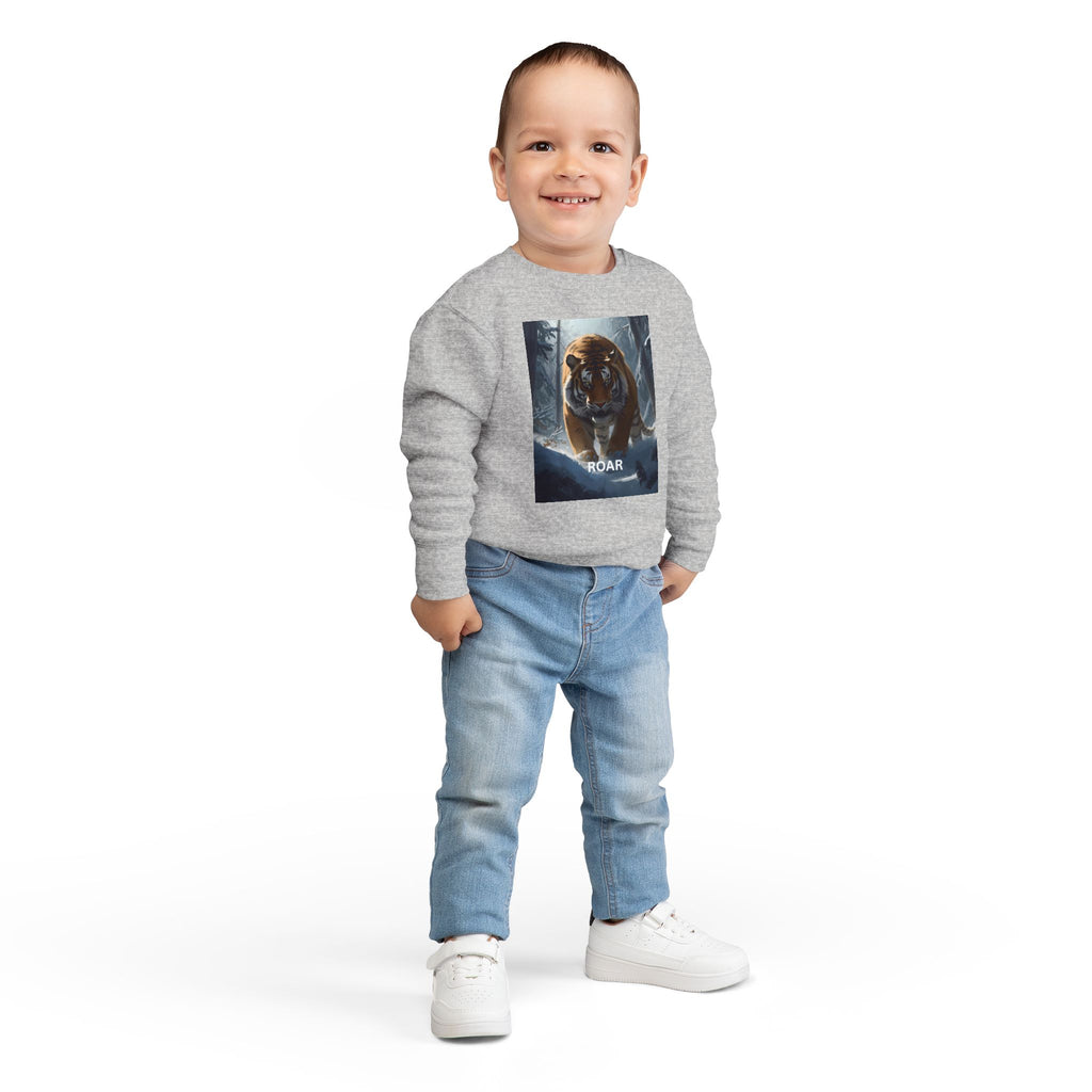 Tiger Roar Snow Toddler Sweatshirt