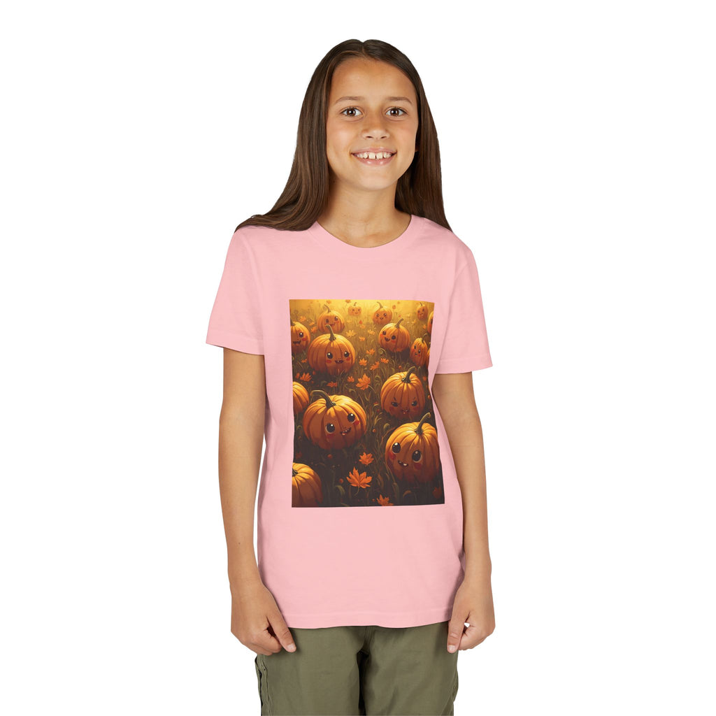 Pumpkin Halloween Youth Tee, Fall Shirt, Halloween Gift, Kids Halloween Apparel, Harvest Celebration T-shirt