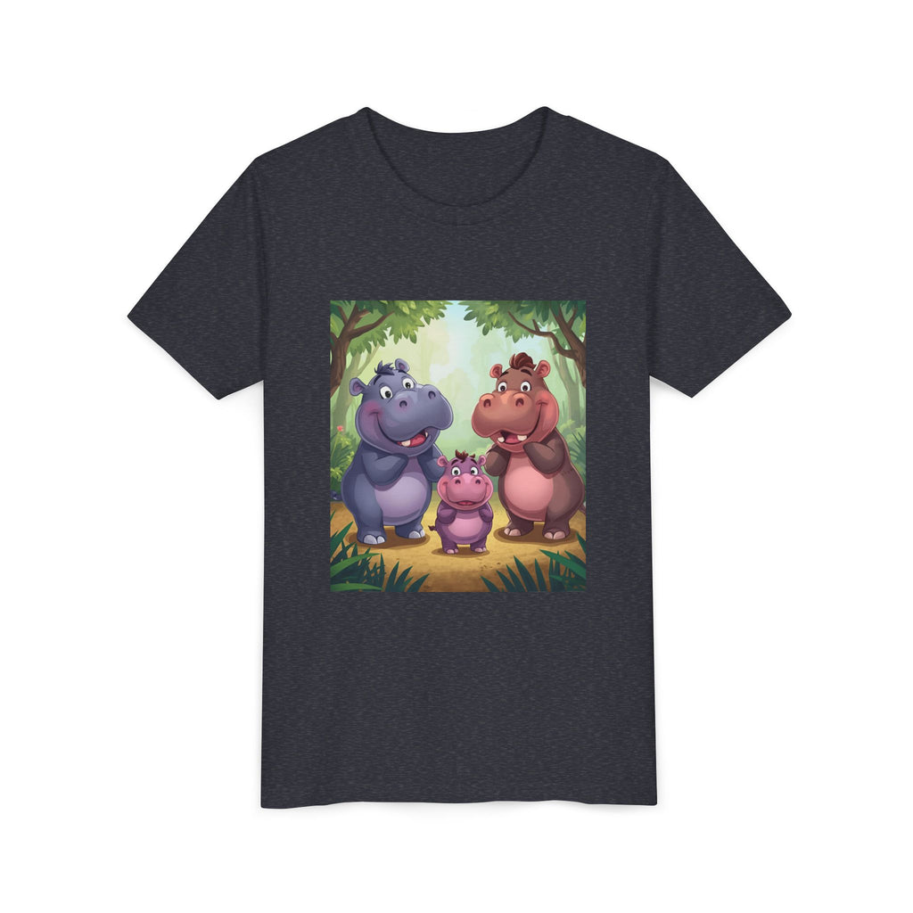Hippo Cute Youth Short Sleeve Tee