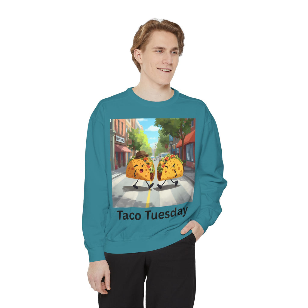 Taco Tuesday Unisex Garment-Dyed Sweatshirt